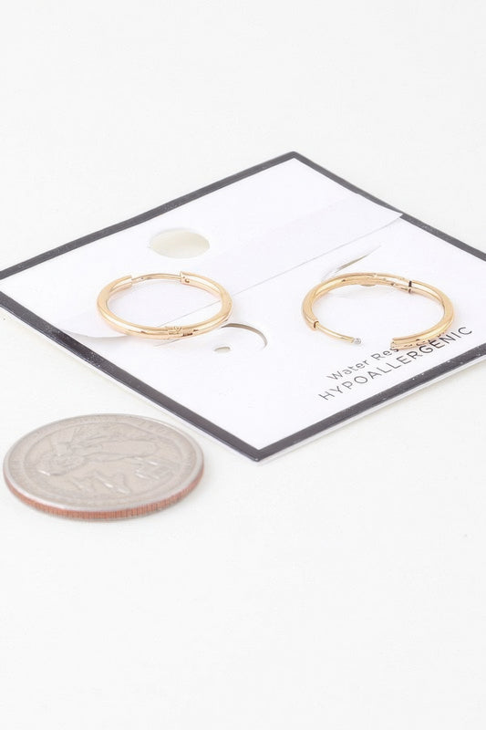 Classic Shiny Hoop Earrings - Tigbul's Variety Fashion Shop