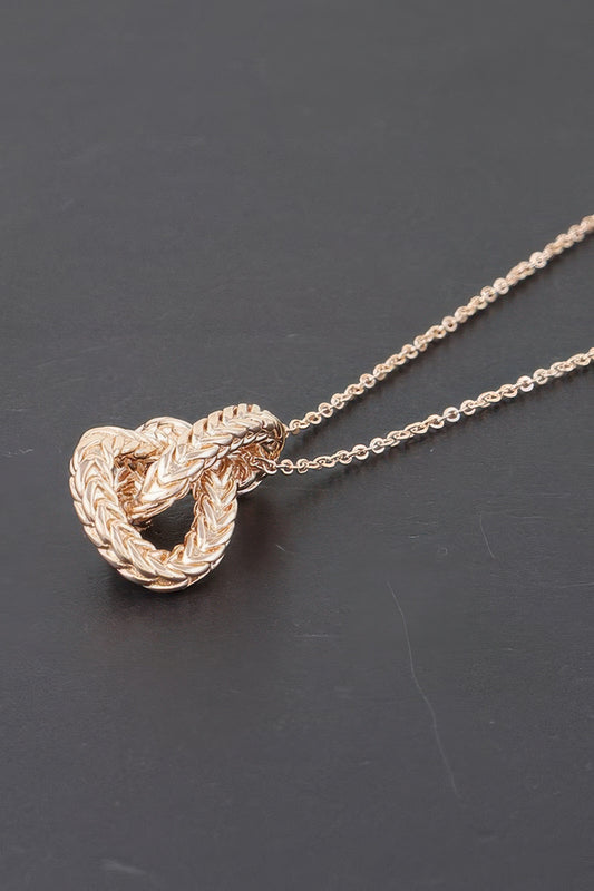 Braided Interweave Pendant Necklace - Tigbul's Variety Fashion Shop