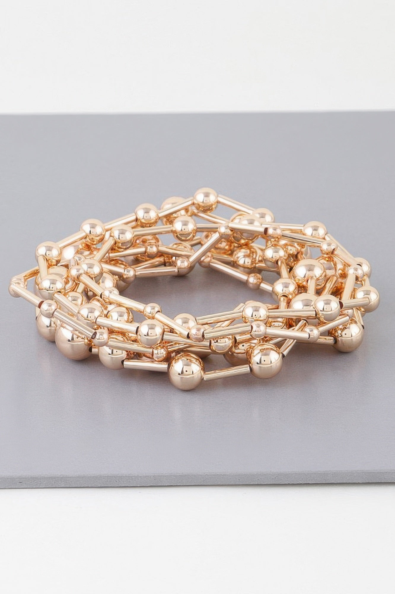 Multi Beaded Bar Bracelet - Tigbul's Variety Fashion Shop