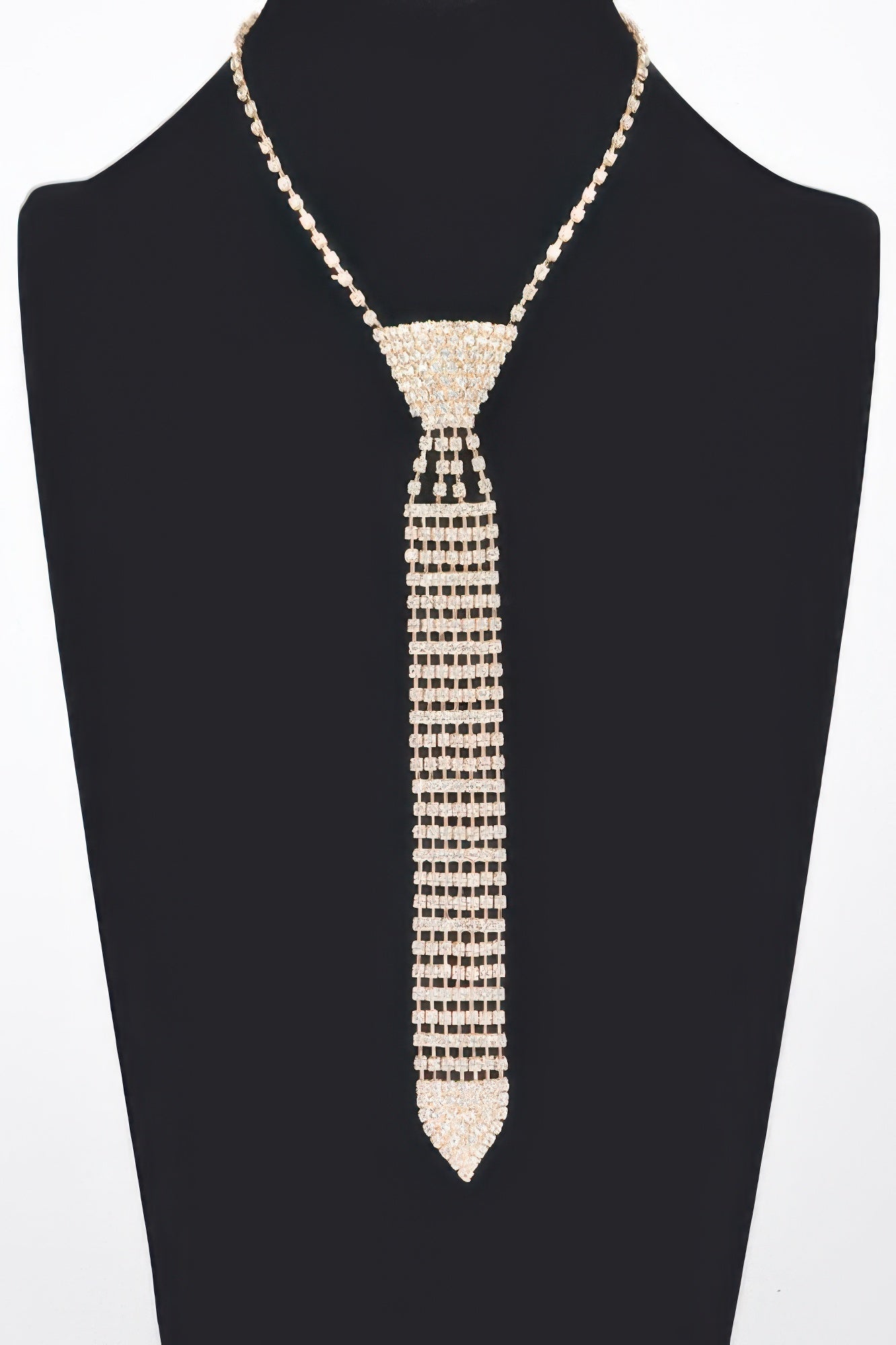 Rhinestone Necktie Necklace - Tigbul's Variety Fashion Shop