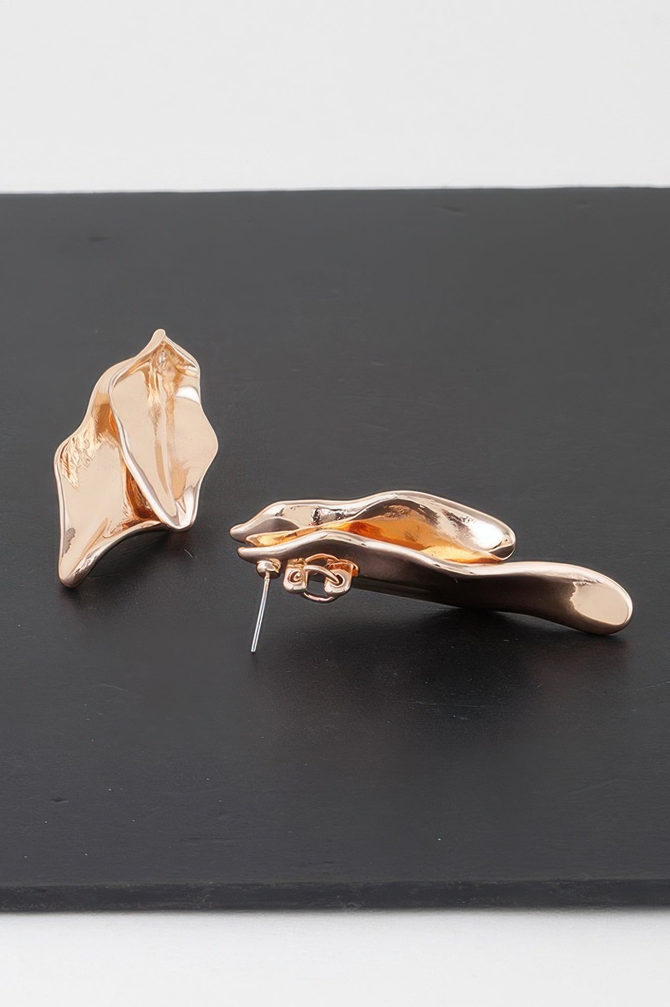 Shiny Double Leaf Drop Earrings - Tigbul's Variety Fashion Shop