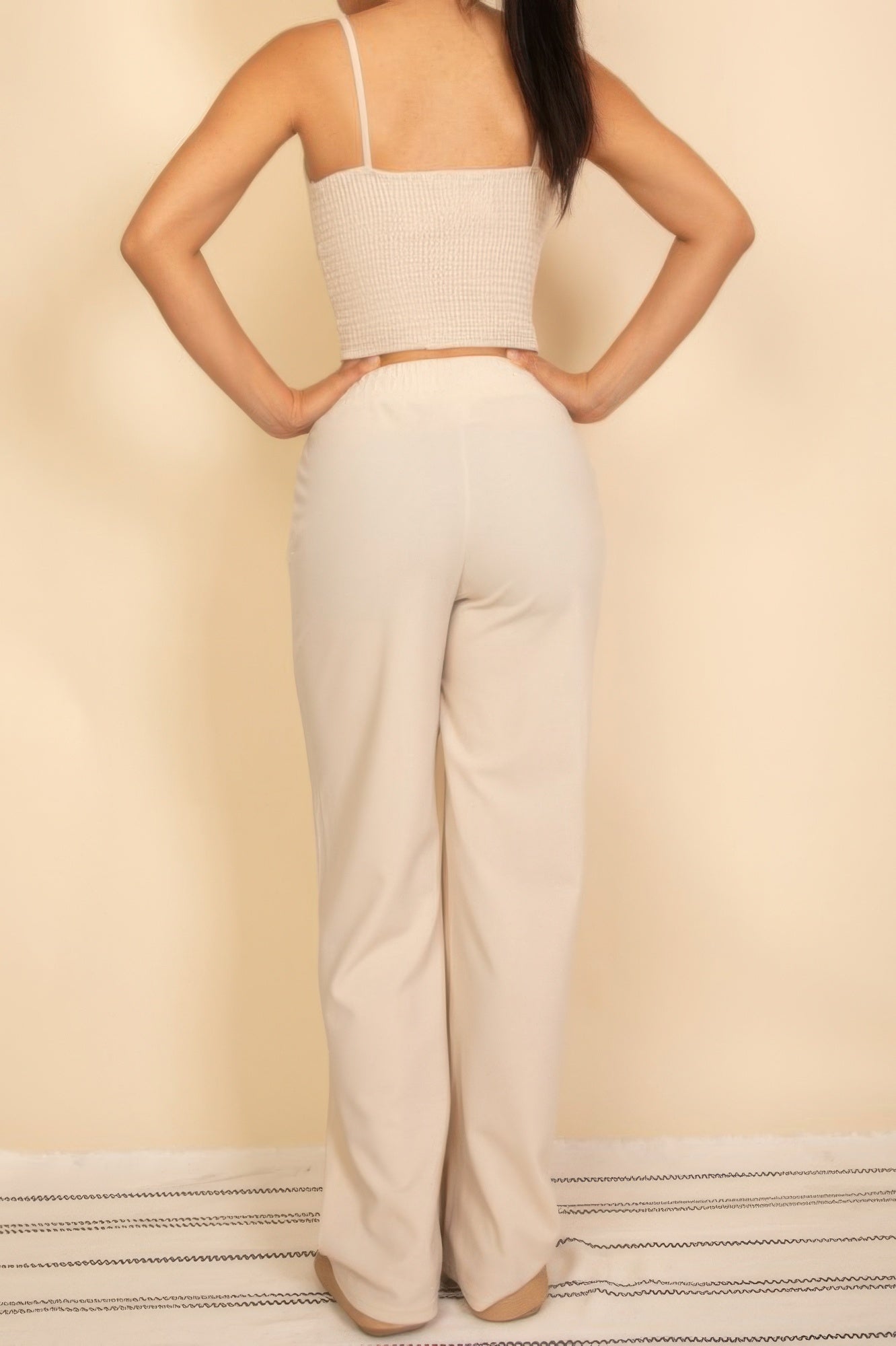 Spaghetti Strap Bralette Top & Wide Leg Pants Set - Tigbul's Variety Fashion Shop