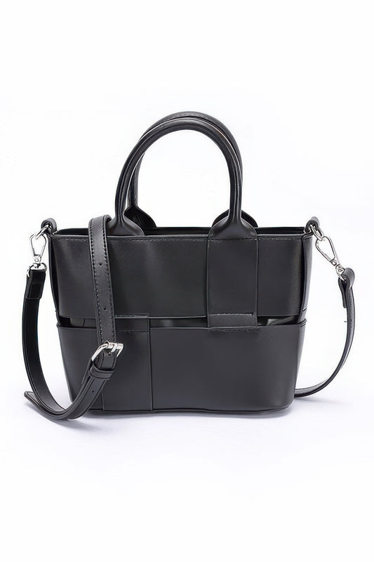 Faux Leather Tote Bag - Tigbul's Variety Fashion Shop