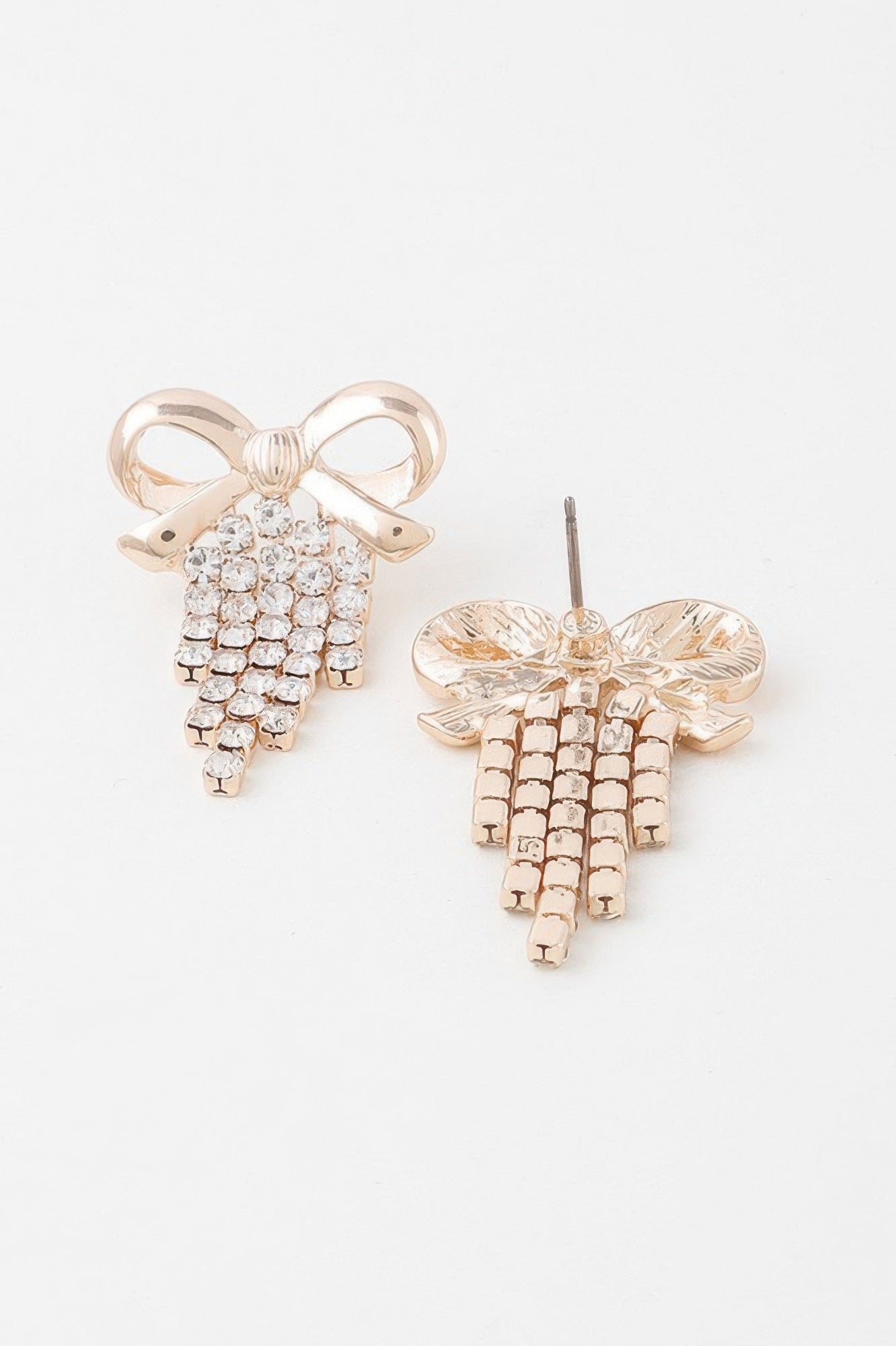 Ribbon Curtain Drop Earrings - Tigbul's Variety Fashion Shop