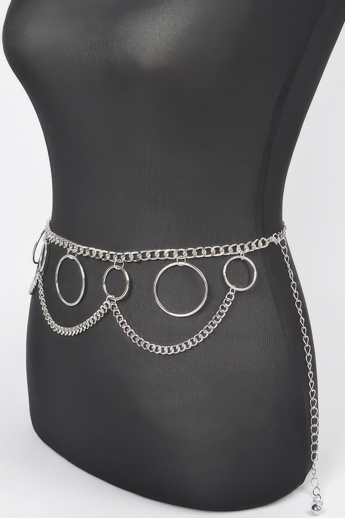 Multi O Ring Layered Chain Belt - Tigbul's Variety Fashion Shop