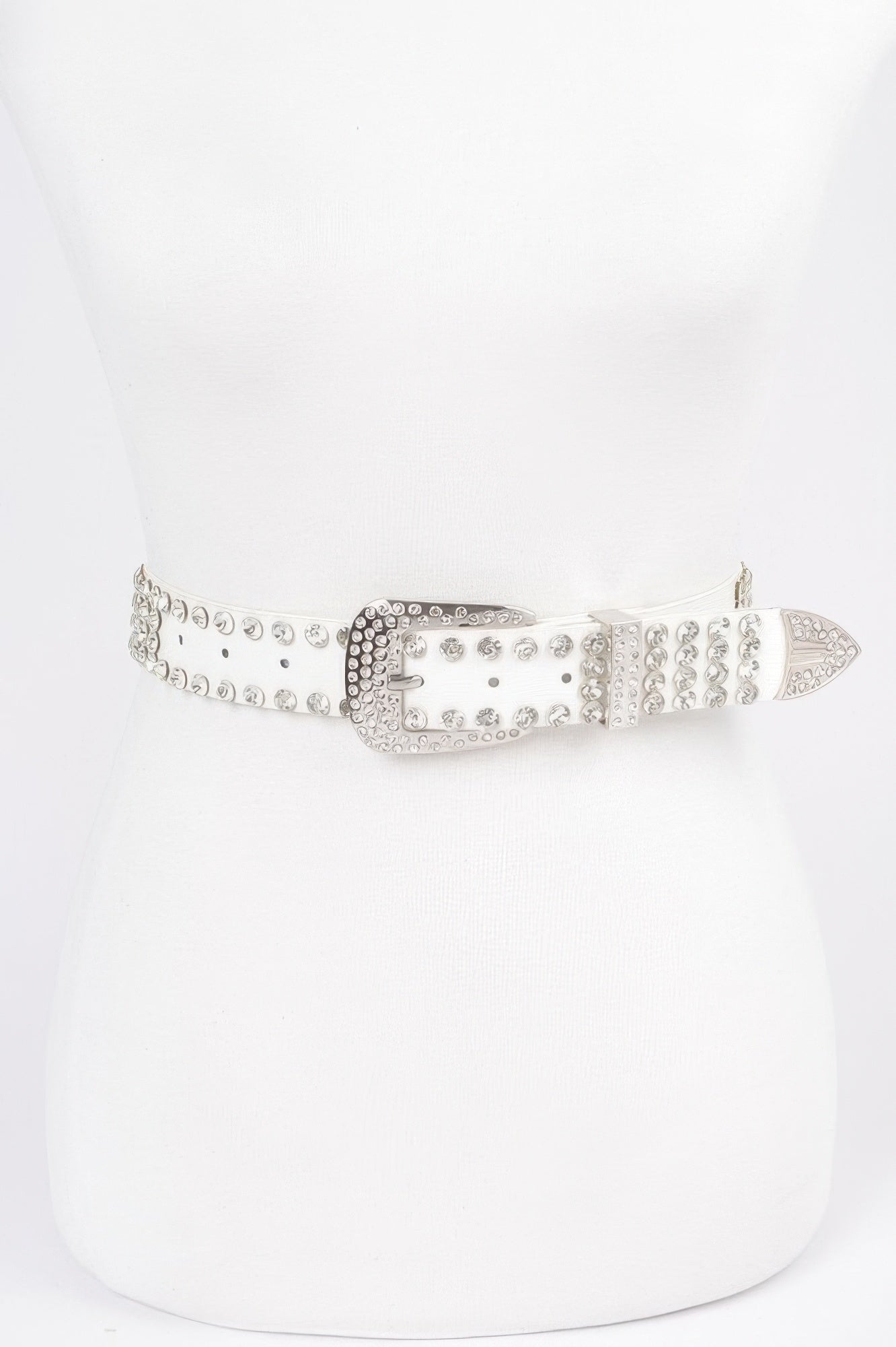 Rhinestone Multi Metal Belt - Tigbul's Variety Fashion Shop