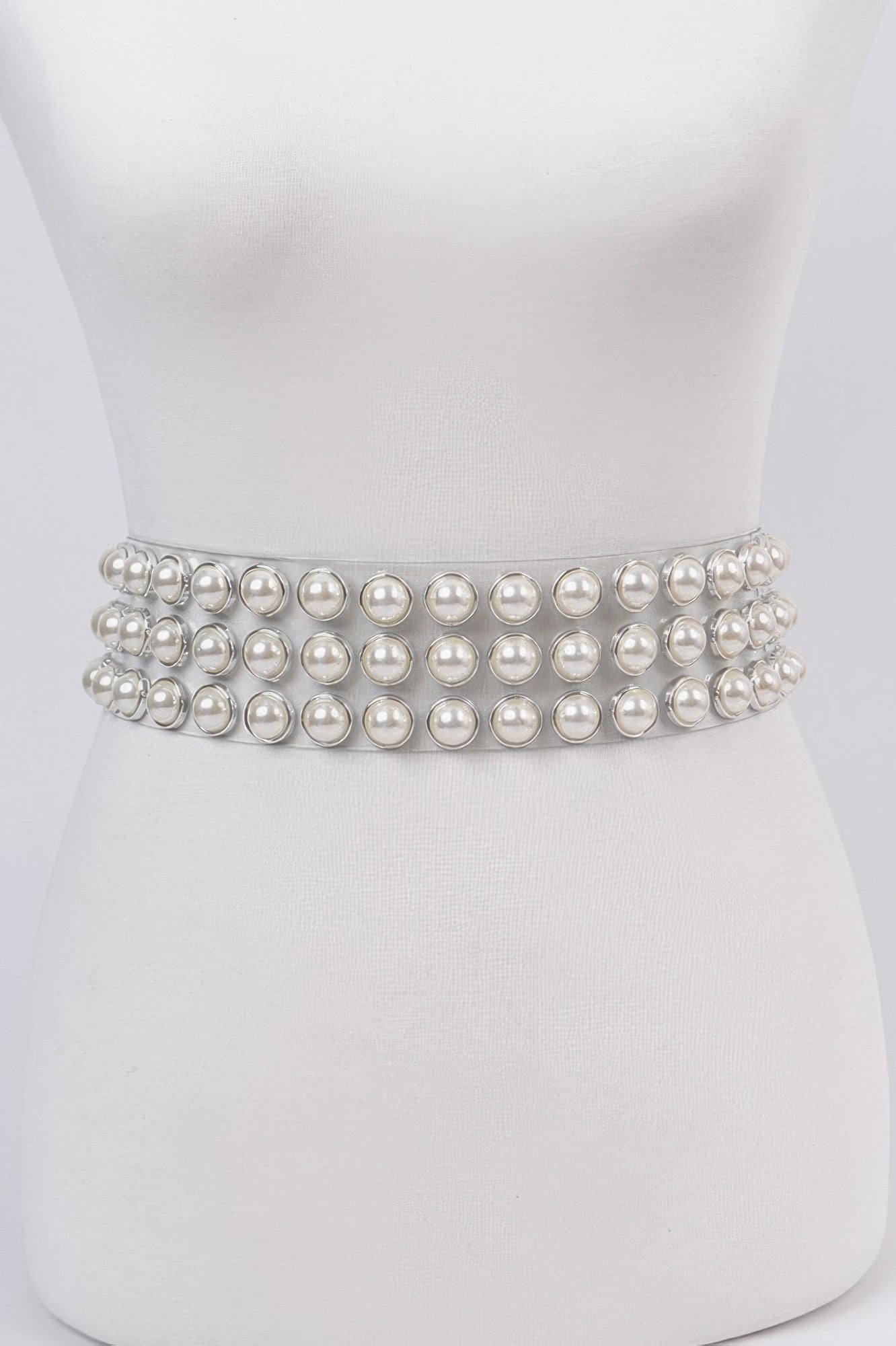 Pearl See Through Belt - Tigbul's Variety Fashion Shop