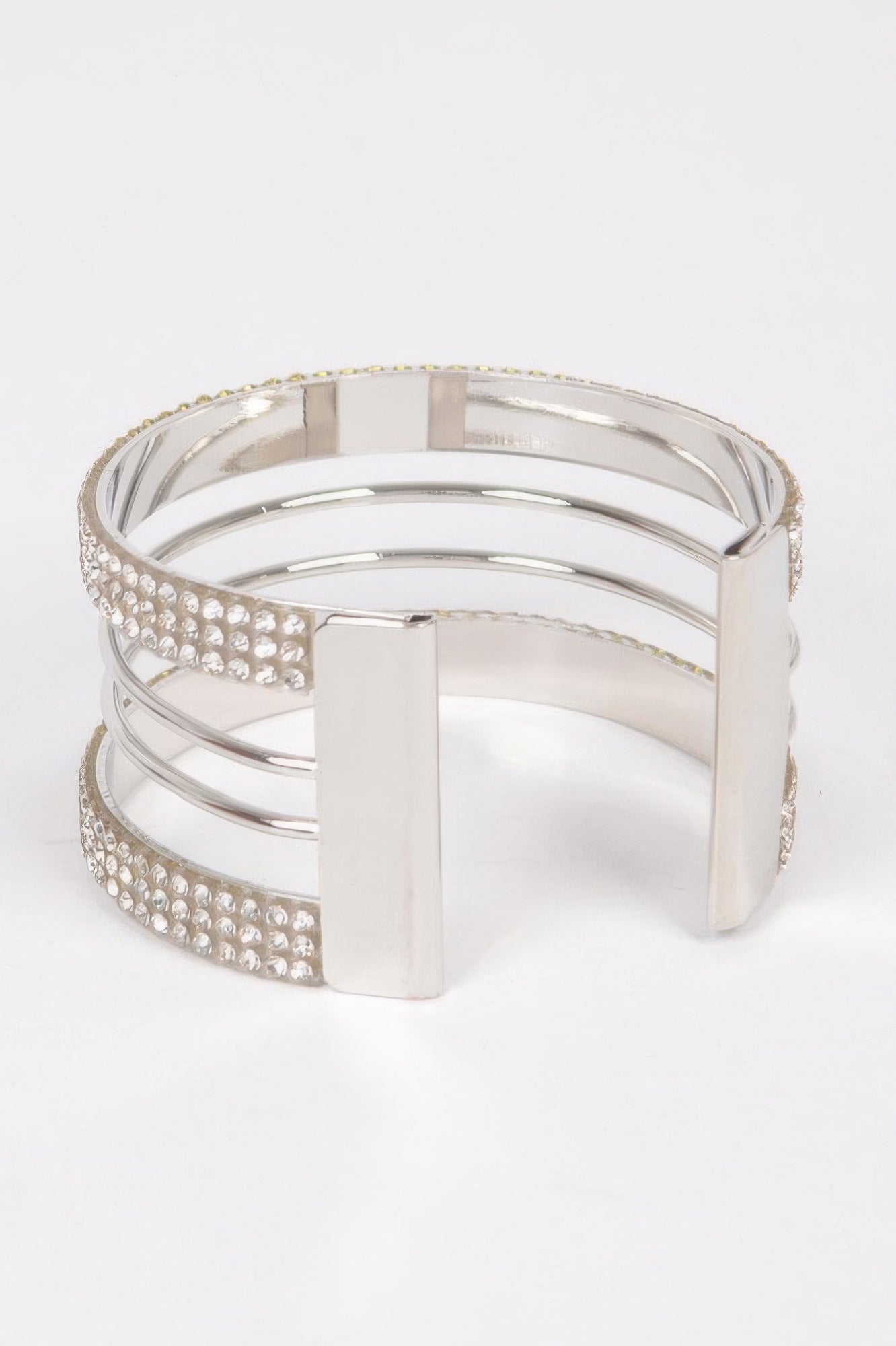 Rhinestone Metal Cuff - Tigbul's Variety Fashion Shop