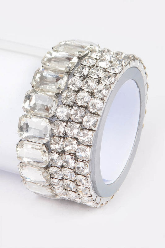 Multi Acrylic Stone Stretch Bracelet - Tigbul's Variety Fashion Shop