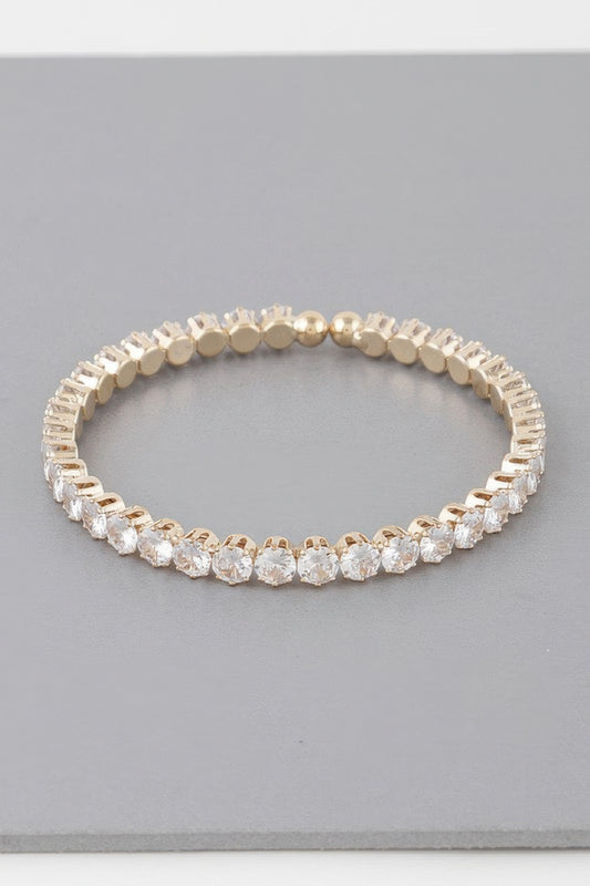 Classic Rhinestone Cuff Bracelet - Tigbul's Variety Fashion Shop