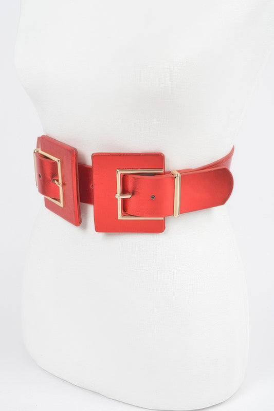 Two Buckle Elastic Belt - Tigbul's Variety Fashion Shop