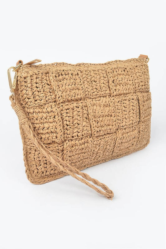 Straw Shoulder Bag - Tigbul's Variety Fashion Shop