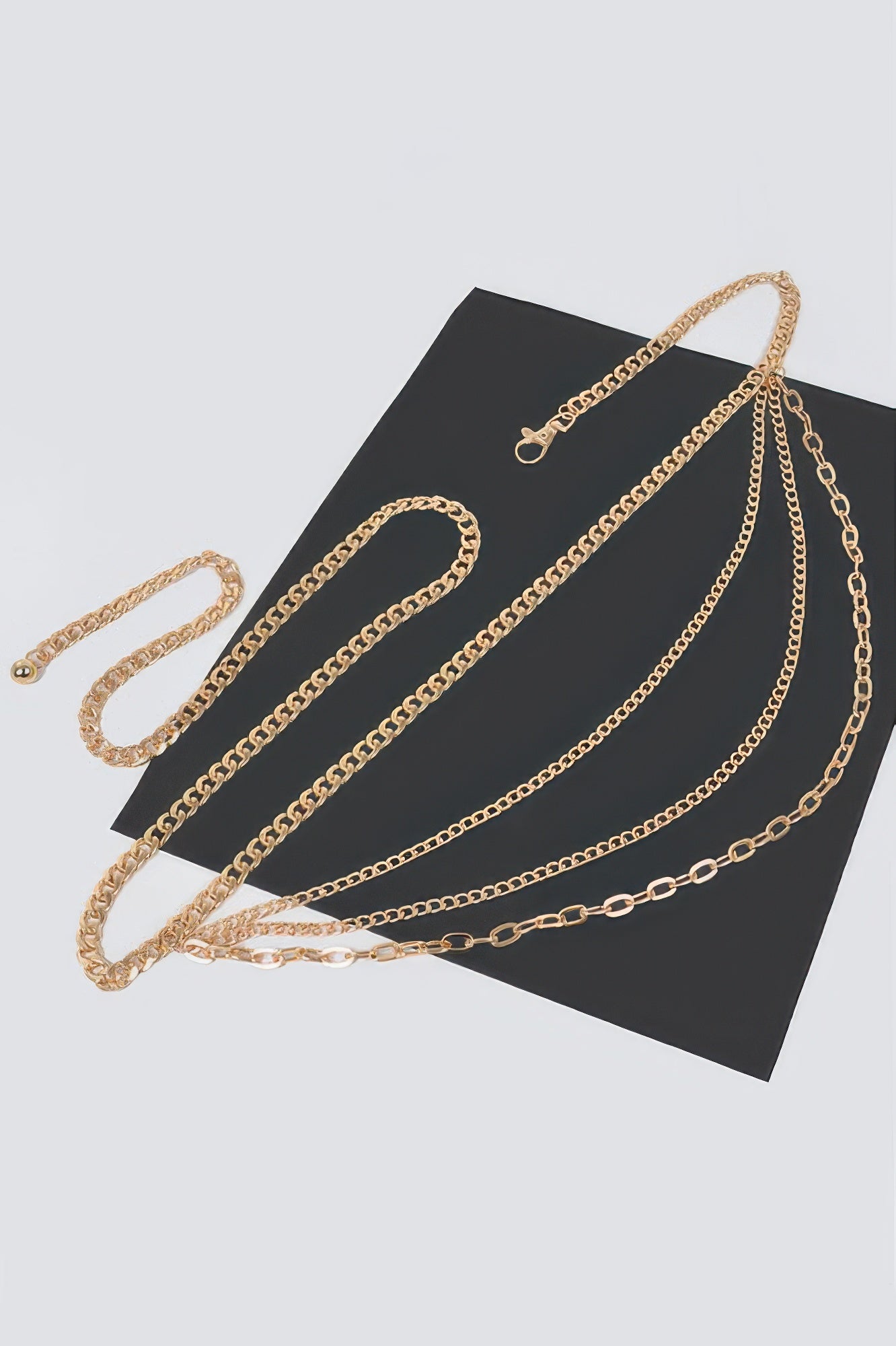 Plus Size Multi Chain Strands Belt - Tigbul's Variety Fashion Shop