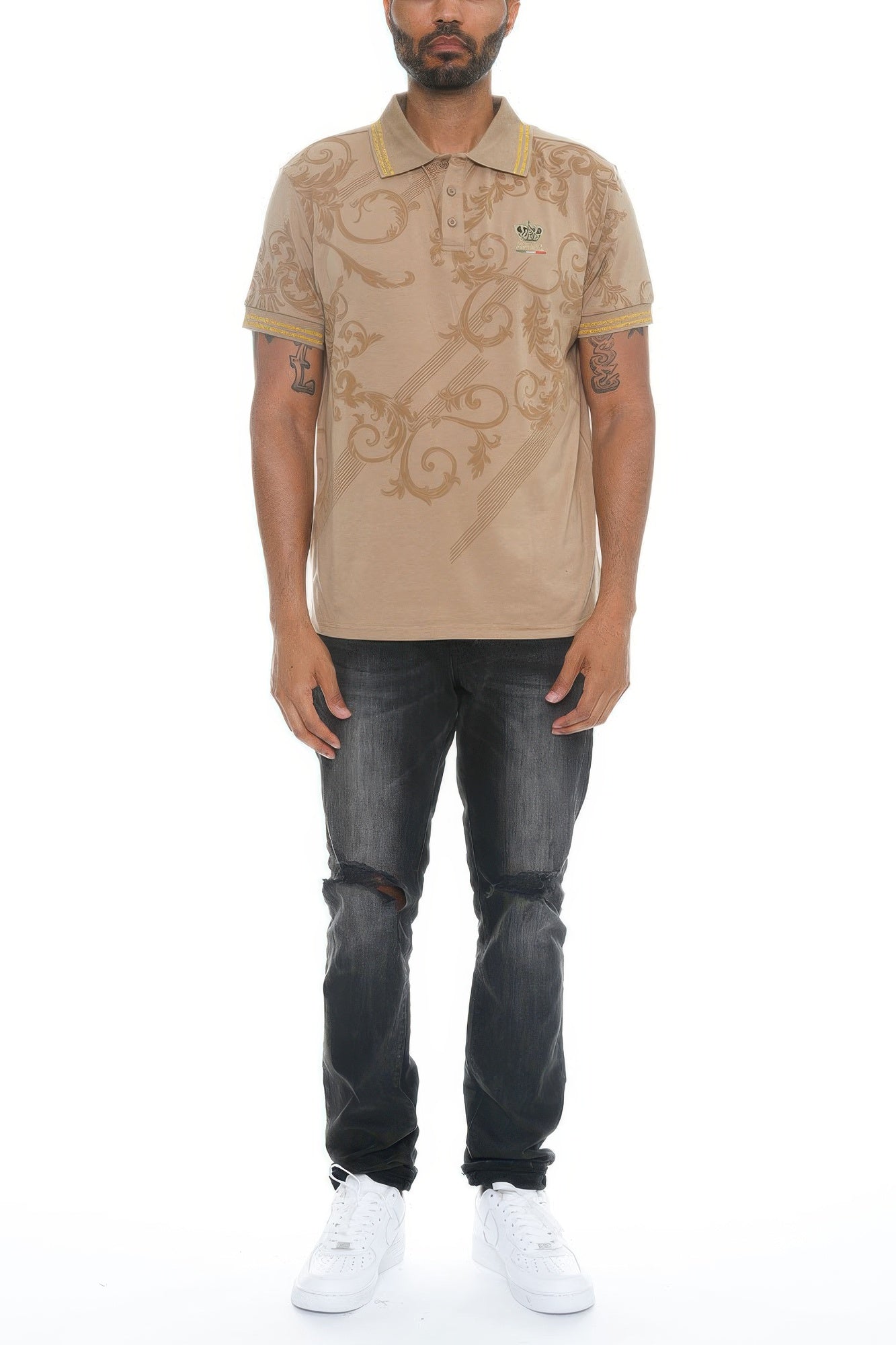 Version Couture Polo Button Down Shirt - Tigbul's Variety Fashion Shop