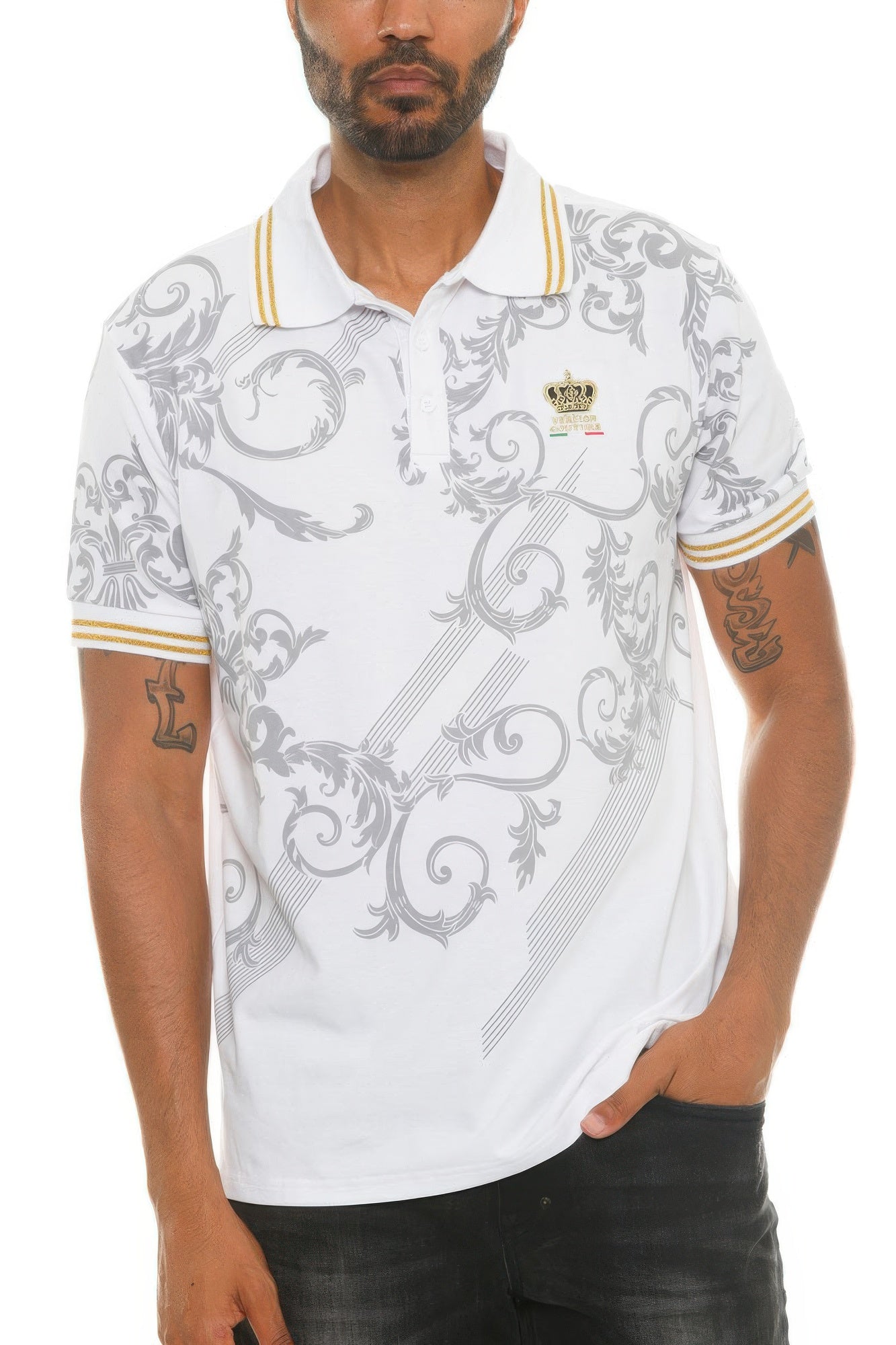 Version Couture Polo Button Down Shirt - Tigbul's Variety Fashion Shop