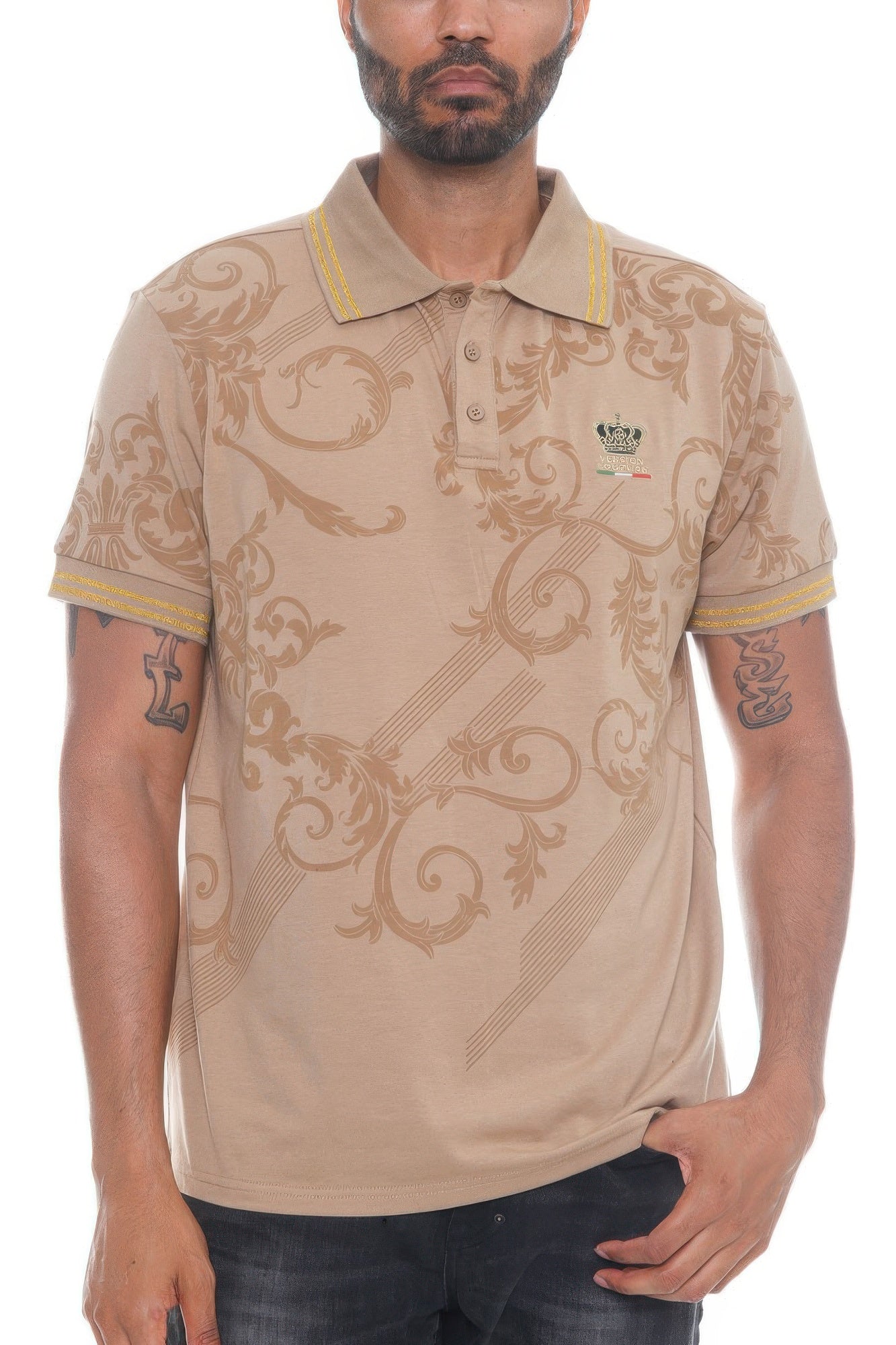 Version Couture Polo Button Down Shirt - Tigbul's Variety Fashion Shop