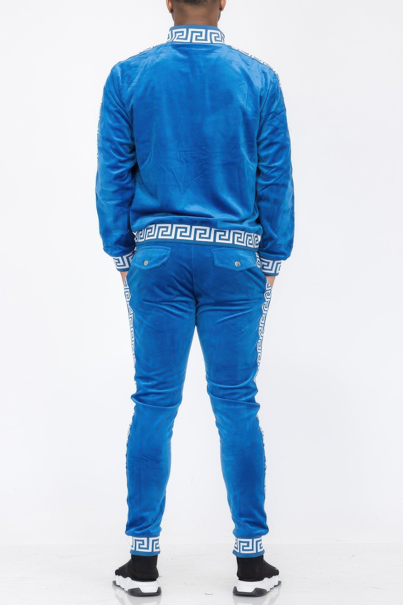 Track Set Velour Status Print Suit - Tigbul's Variety Fashion Shop