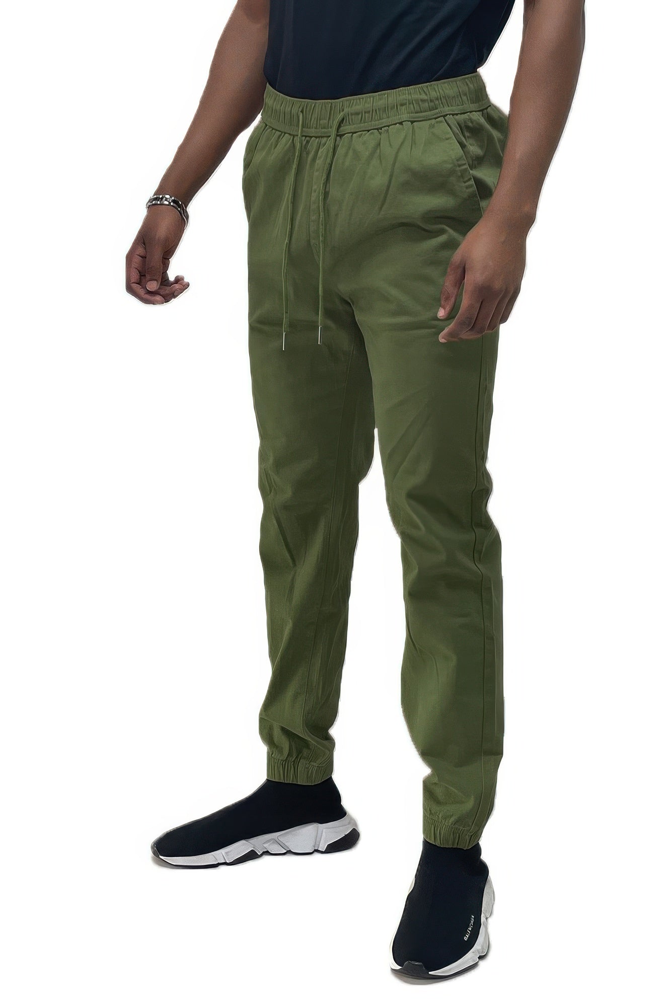 Basic Stretch Jogger Pants - Tigbul's Variety Fashion Shop