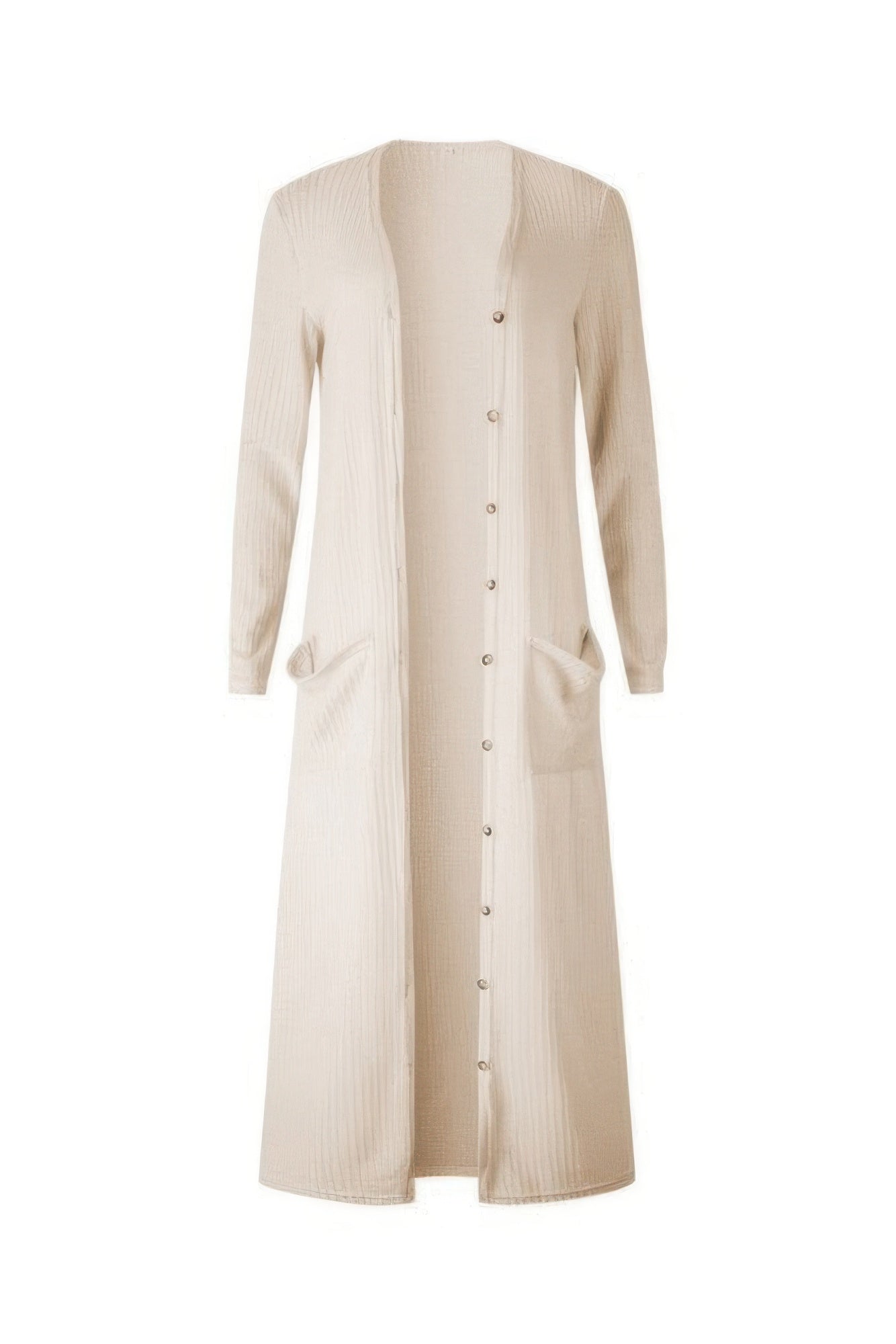 Solid Button Down Front Pocket Knitted Cardigan - Tigbul's Variety Fashion Shop