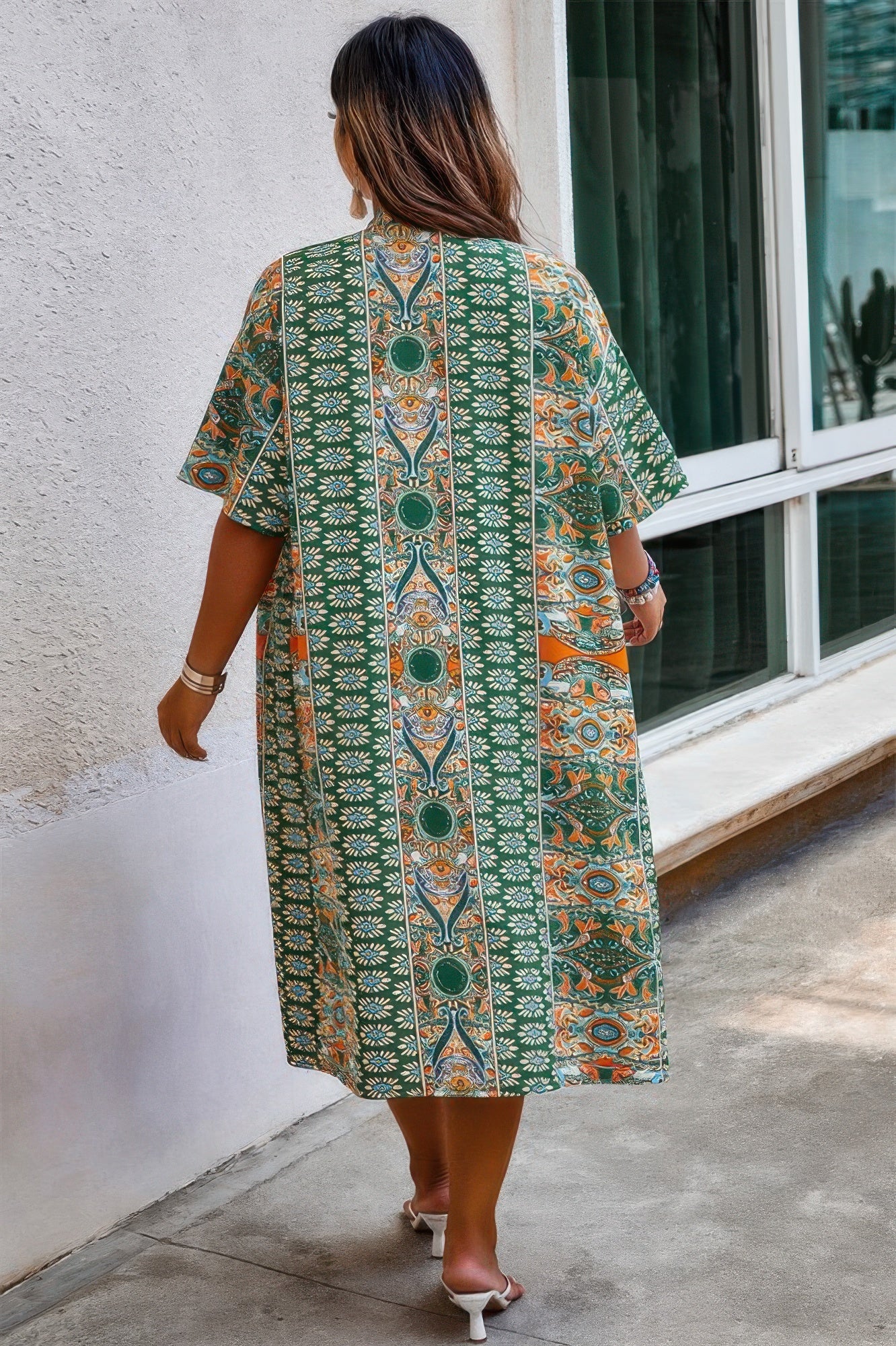 Plus Size Two Pieces Printed Elastic Waist Sets - Tigbul's Variety Fashion Shop