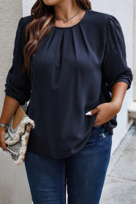 Floral Deep V Neck Batwing Sleeve Fit Dress - Tigbul's Variety Fashion Shop