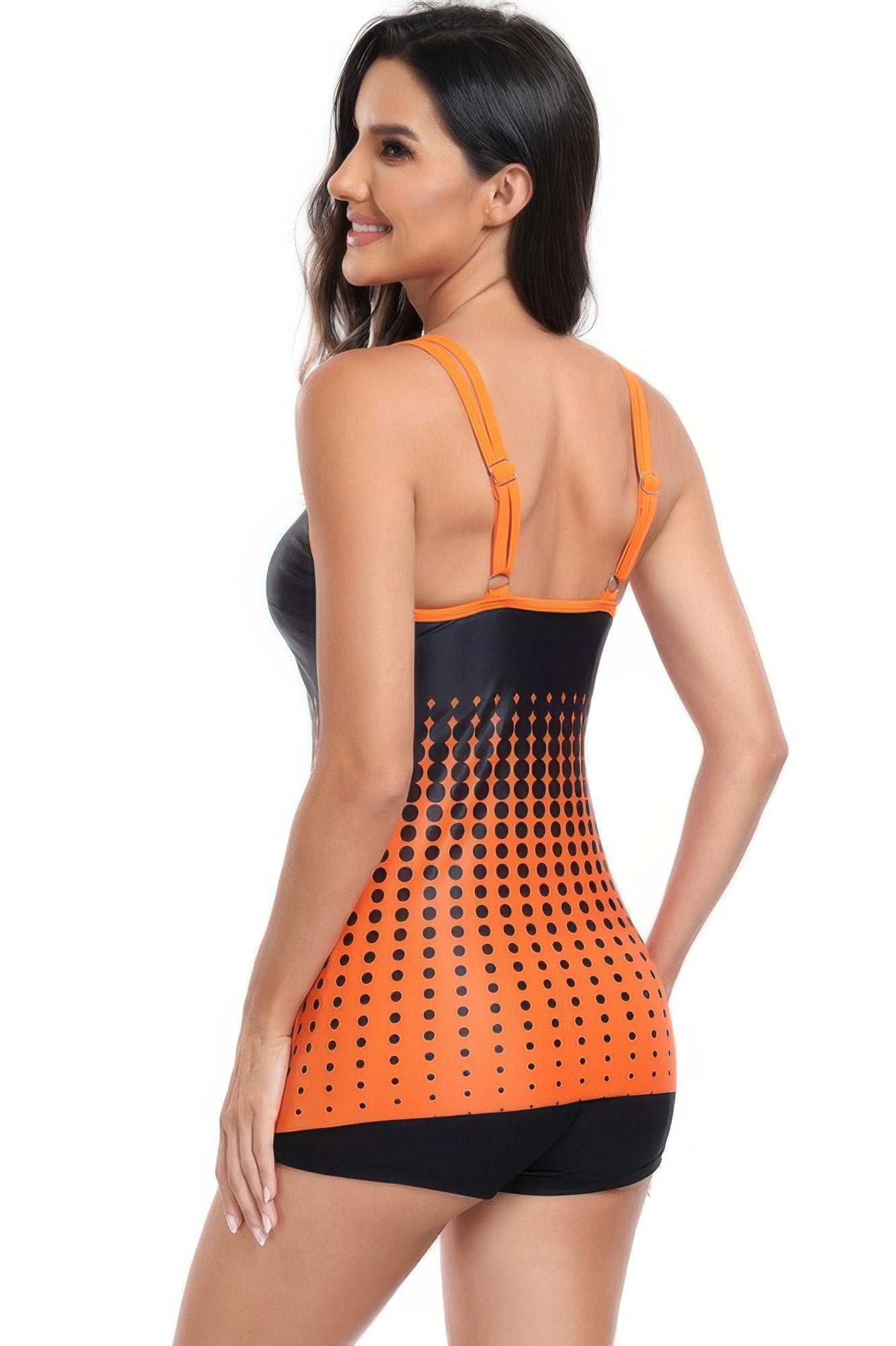 Two Pieces Dot Print Sleeveless Fit Swimsuits - Tigbul's Variety Fashion Shop