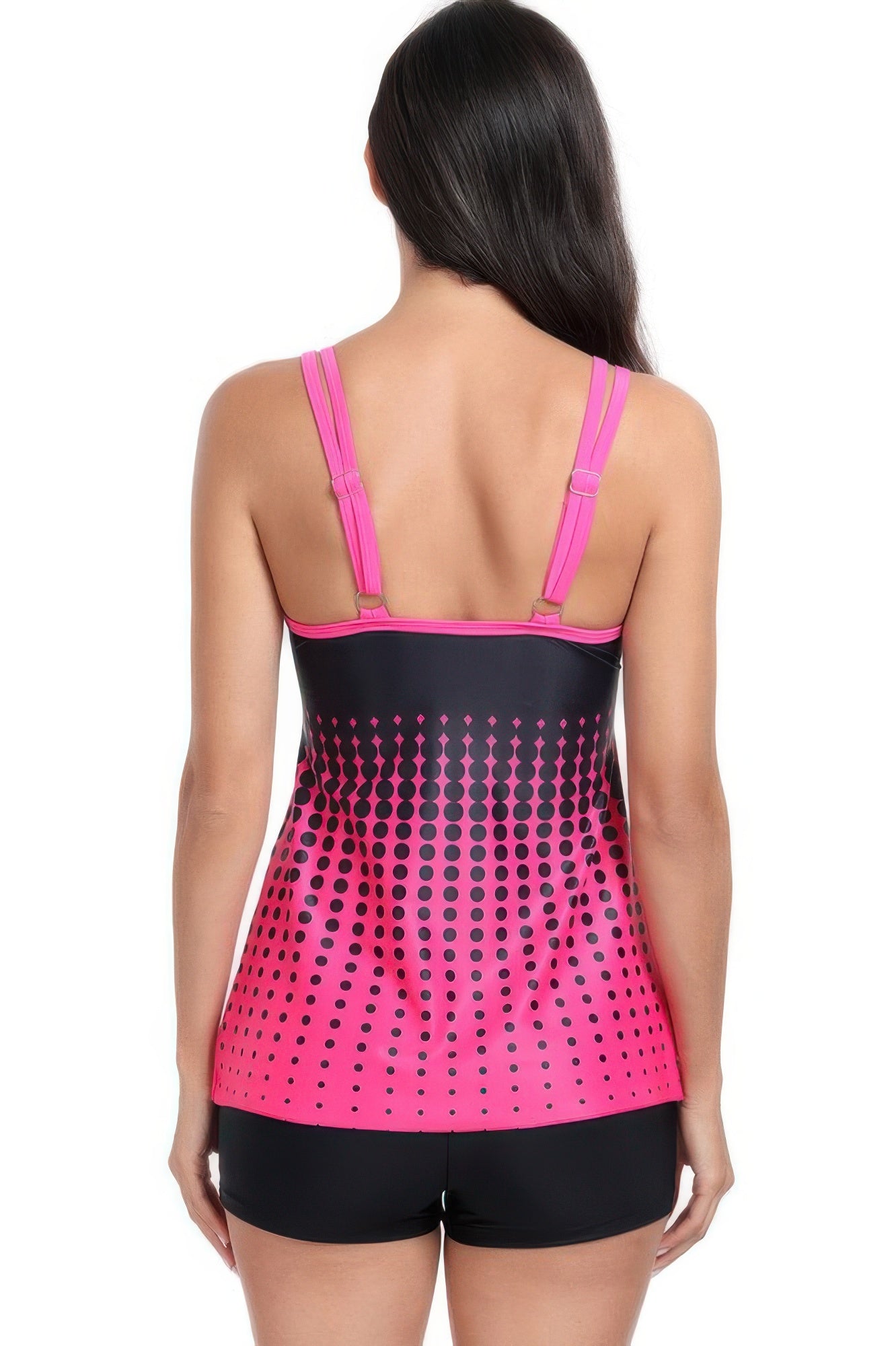 Two Pieces Dot Print Sleeveless Fit Swimsuits - Tigbul's Variety Fashion Shop
