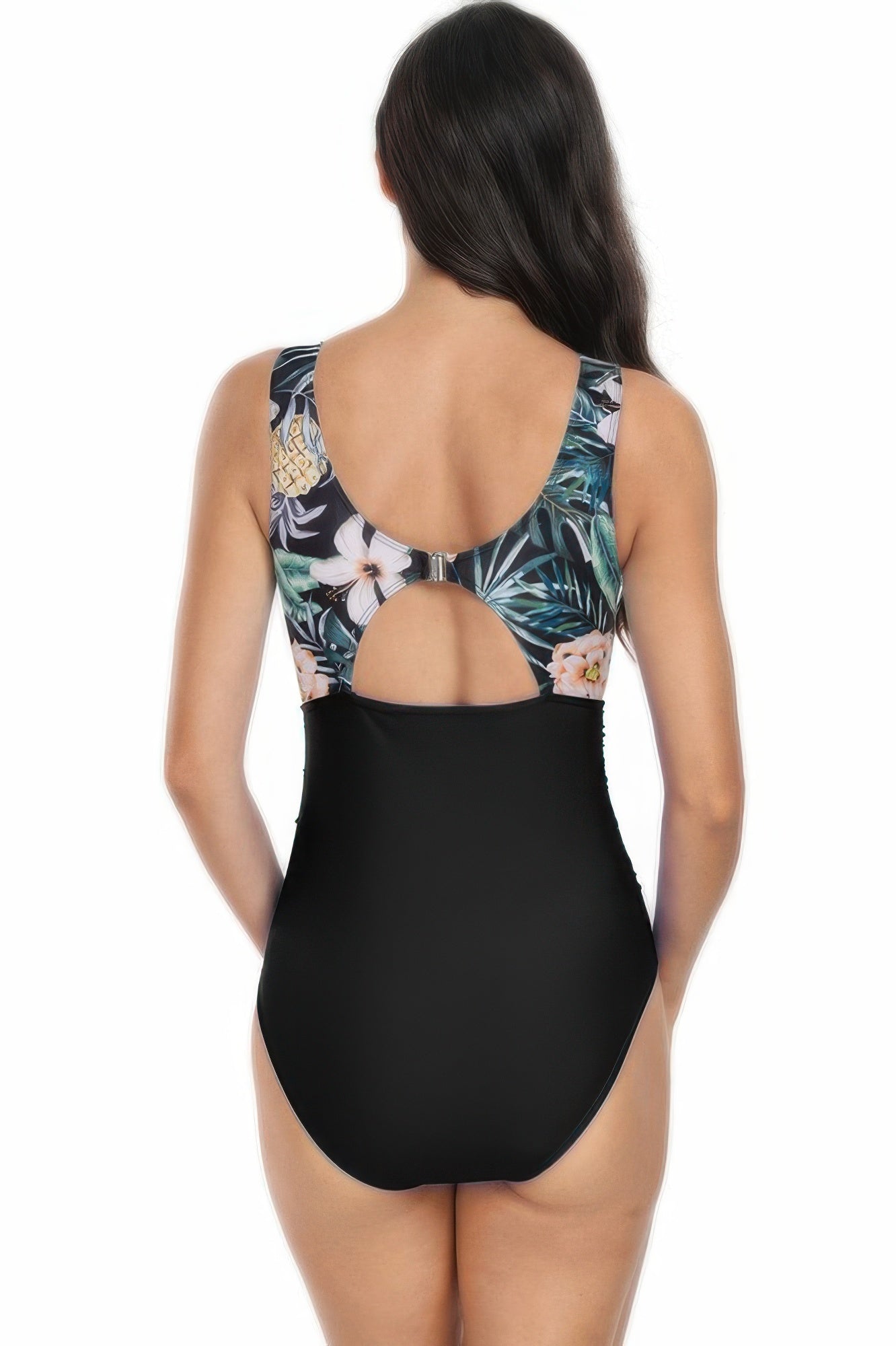 Sleeveless Color Block Floral Fit Lace Swimsuits - Tigbul's Variety Fashion Shop