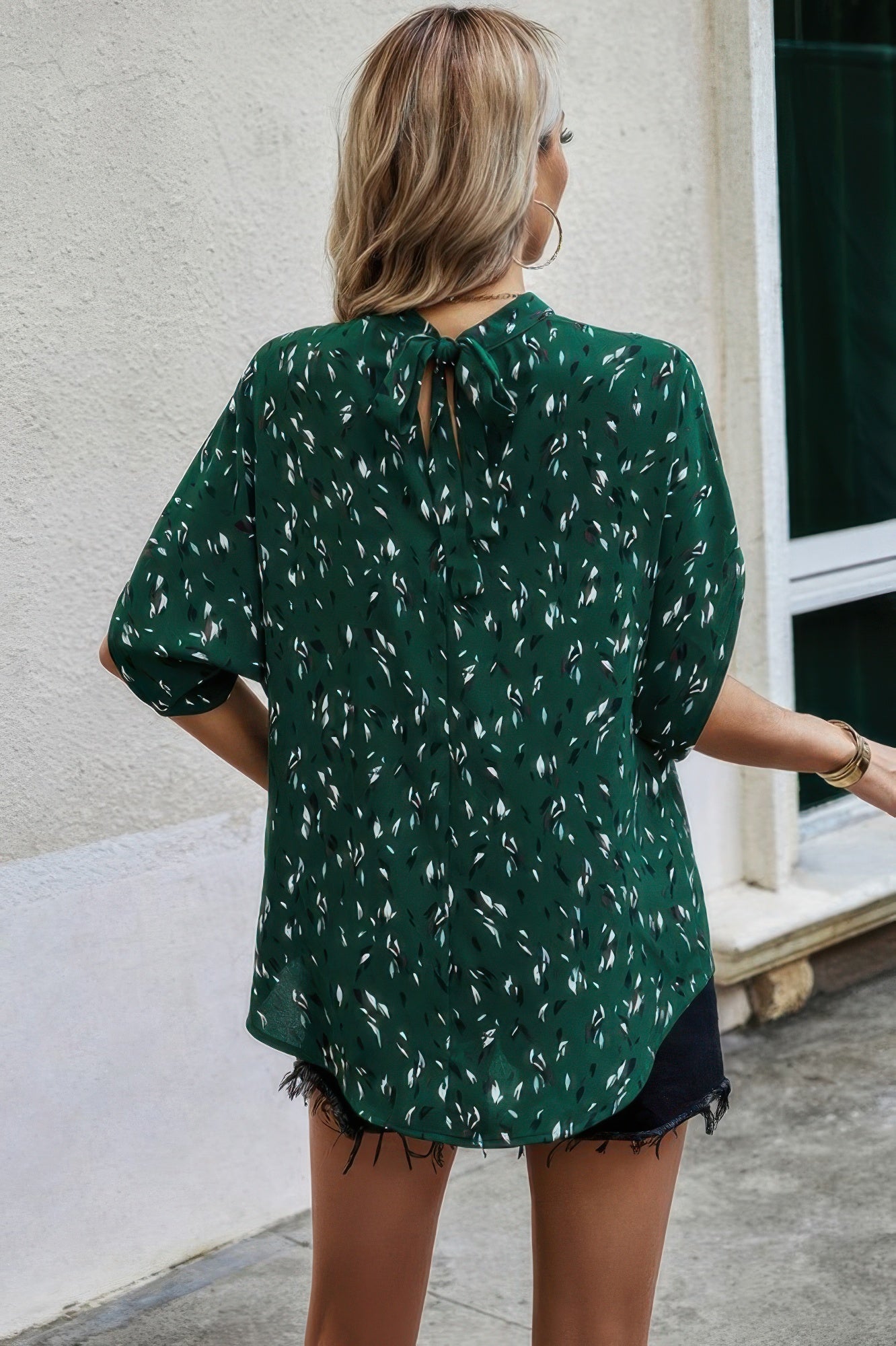 Leopard Open Back Knot Drop Top - Tigbul's Variety Fashion Shop