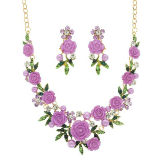 Festoon Theme Necklace Earring Set - Tigbul's Variety Fashion Shop