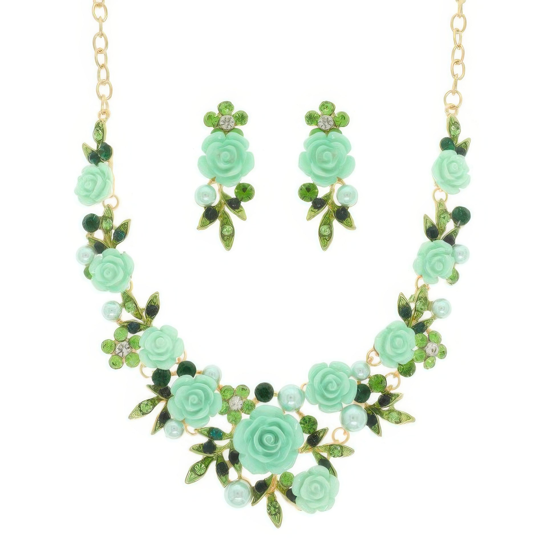 Festoon Theme Necklace Earring Set - Tigbul's Variety Fashion Shop