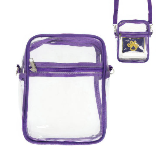 Transparent Stadium Clear Crossbody Bag - Tigbul's Variety Fashion Shop