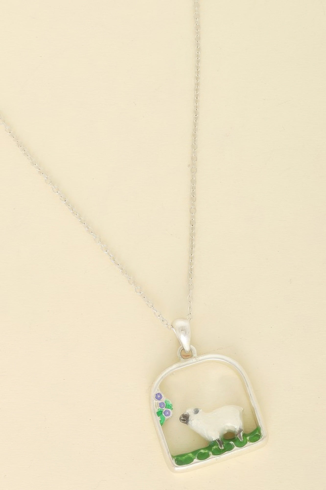 Sheep Open Arch Pendant Chain Necklace - Tigbul's Variety Fashion Shop