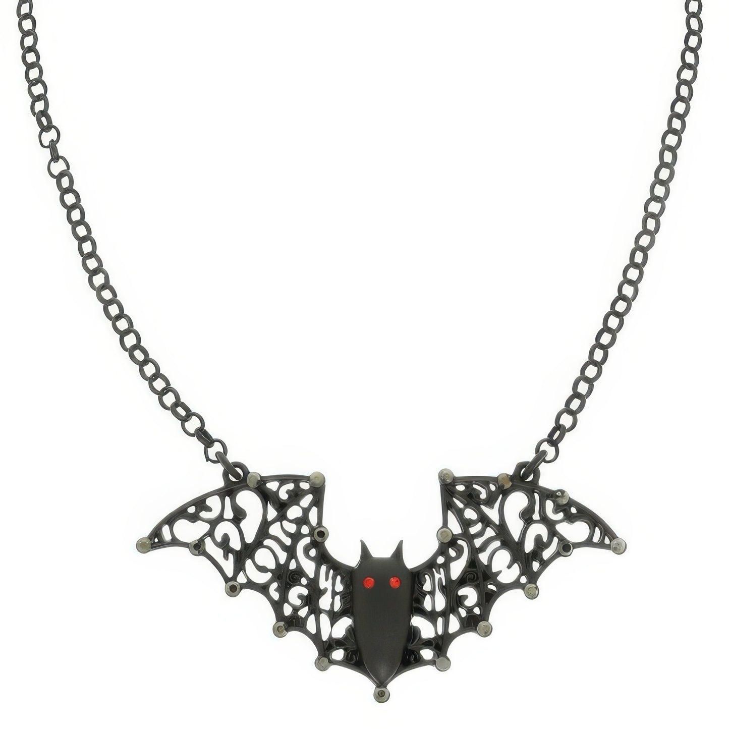 Halloween Bat Pendant Chain Necklace - Tigbul's Variety Fashion Shop