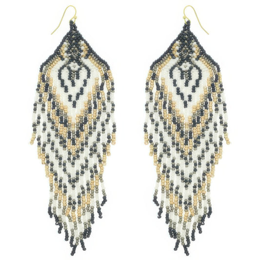 Western Fringe Seed Bead Earrings - Tigbul's Variety Fashion Shop