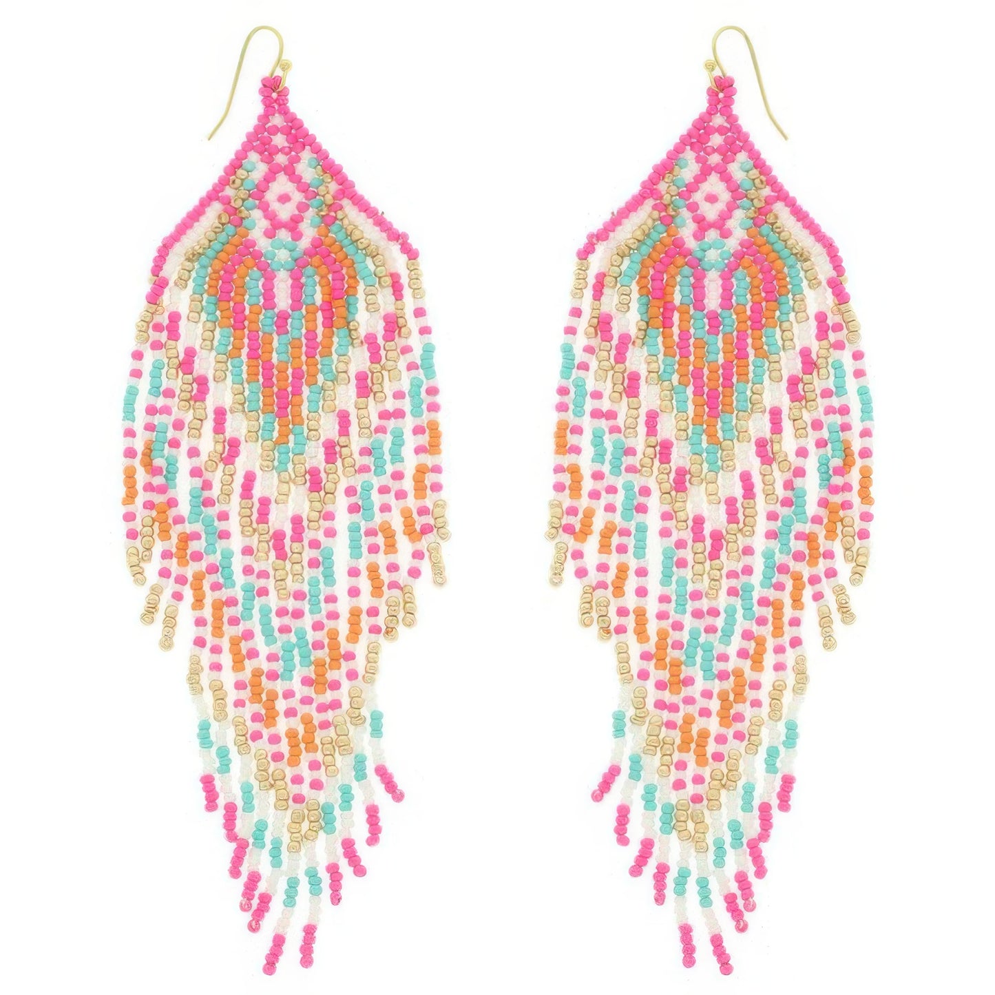 Western Fringe Seed Bead Earrings - Tigbul's Variety Fashion Shop