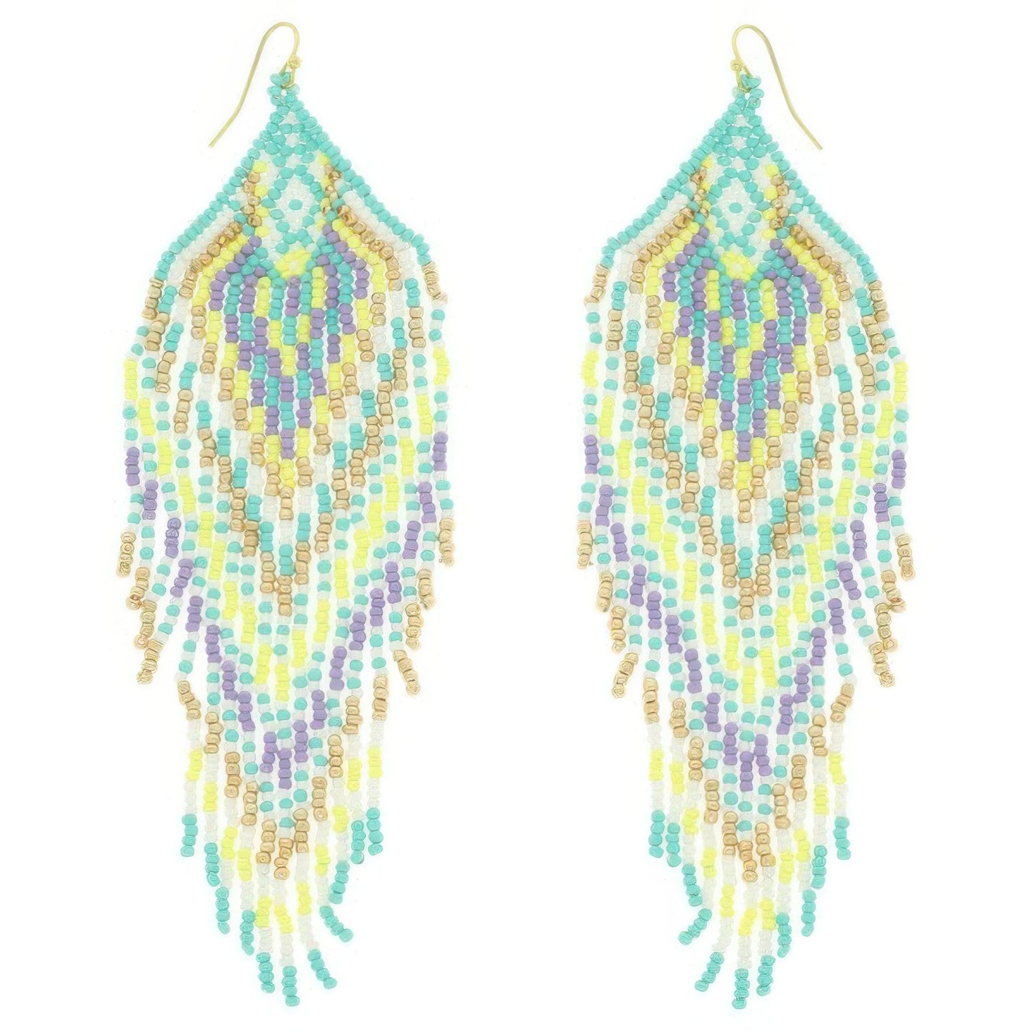 Western Fringe Seed Bead Earrings - Tigbul's Variety Fashion Shop