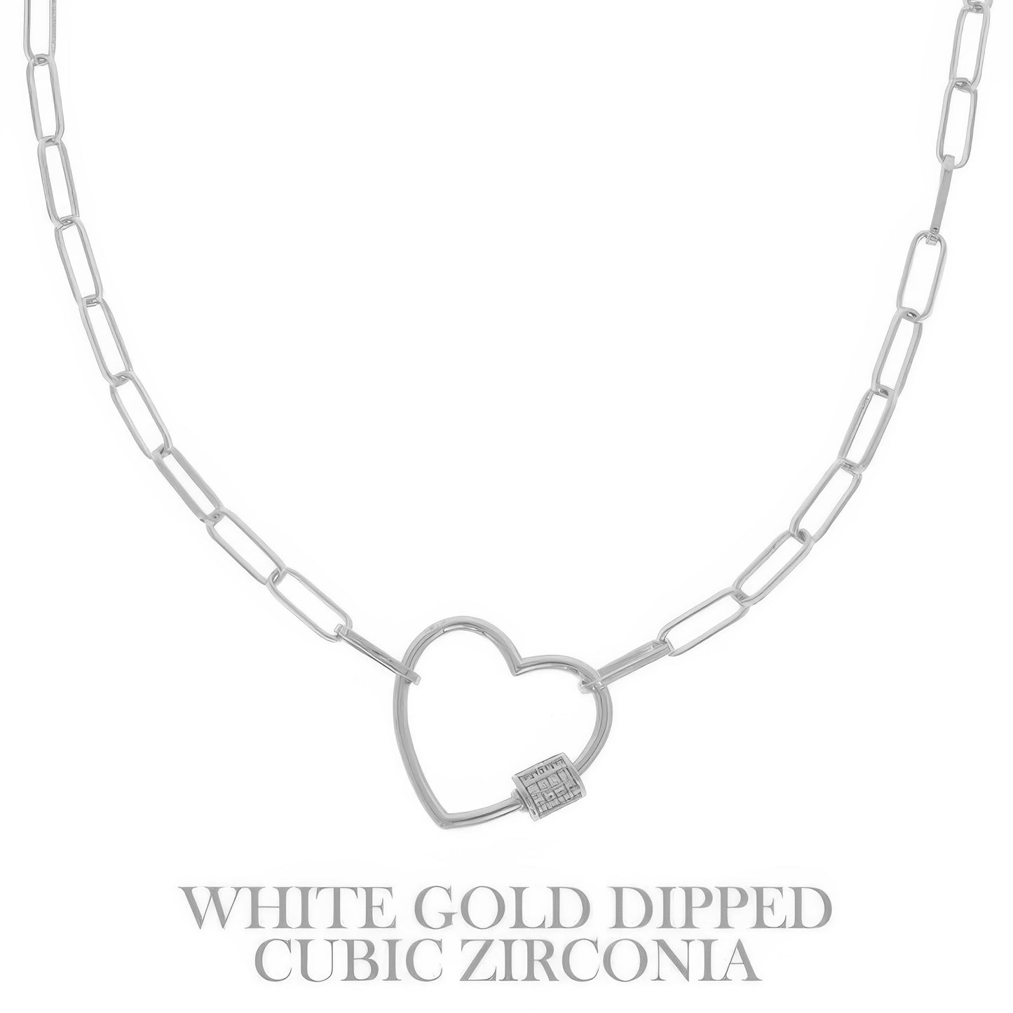 Gold Plated Heart Cutout Pendant Necklace - Tigbul's Variety Fashion Shop