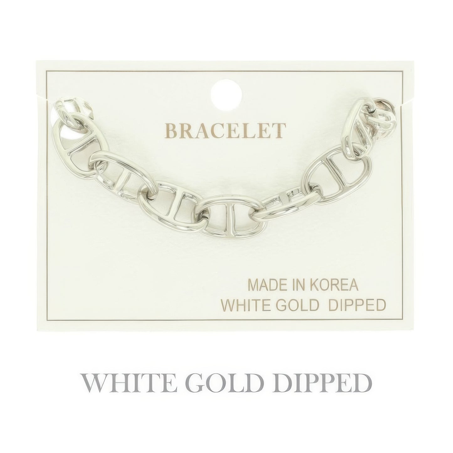 Gold Plated Chain Link Bracelet - Tigbul's Variety Fashion Shop