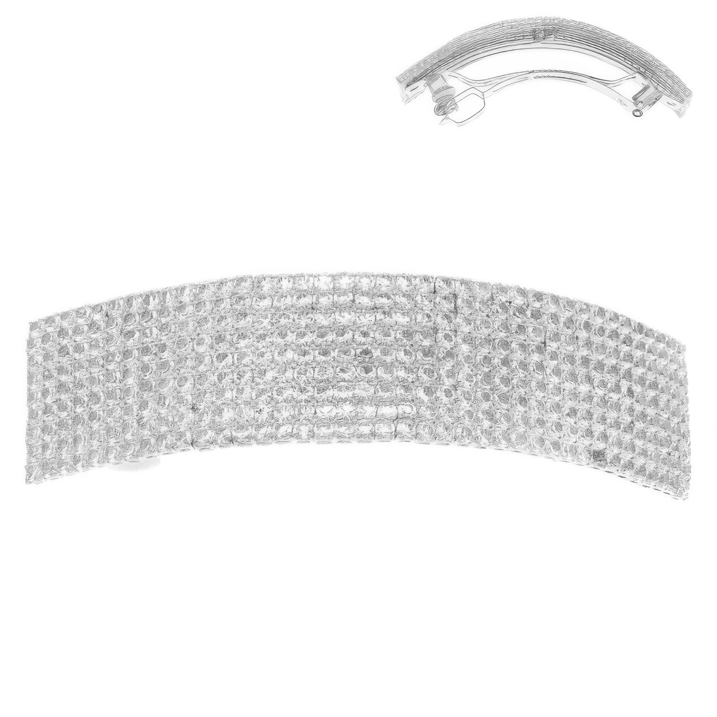 Rhinestone Embellished Hair Barrette Clip - Tigbul's Variety Fashion Shop
