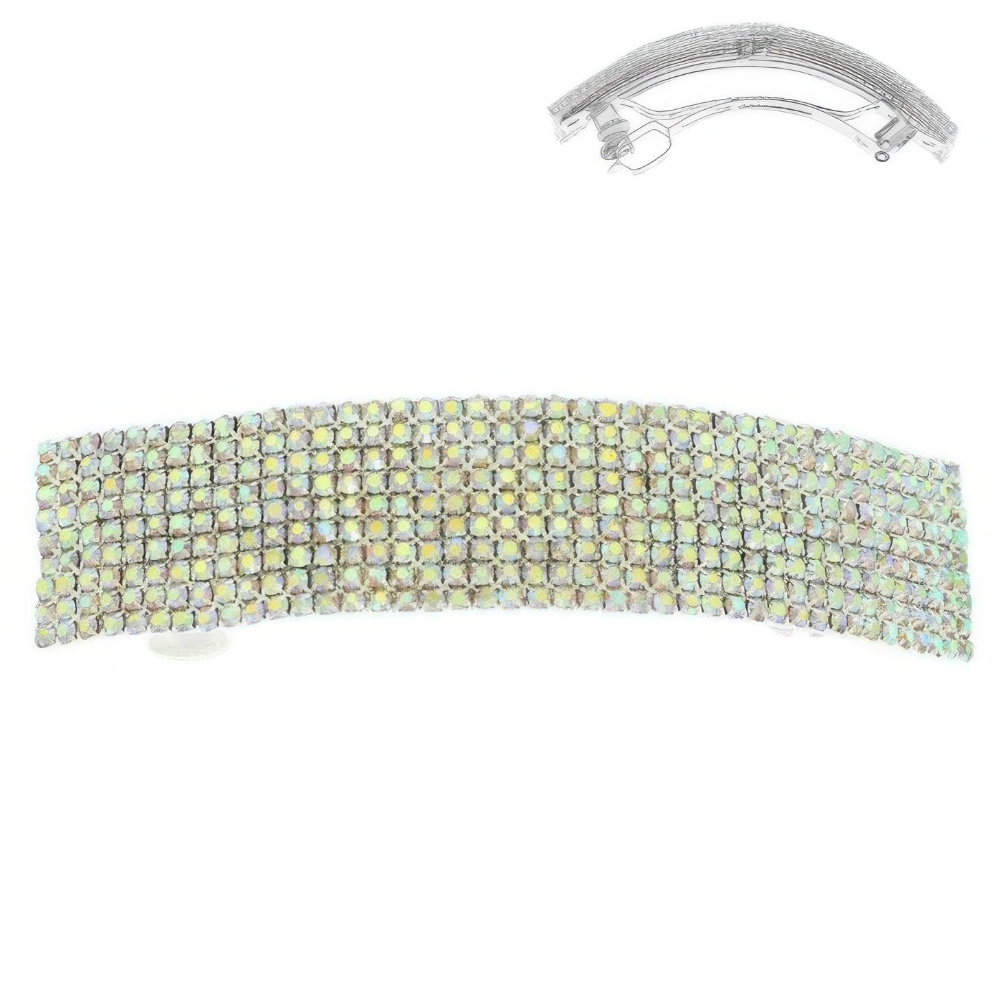 Rhinestone Embellished Hair Barrette Clip - Tigbul's Variety Fashion Shop