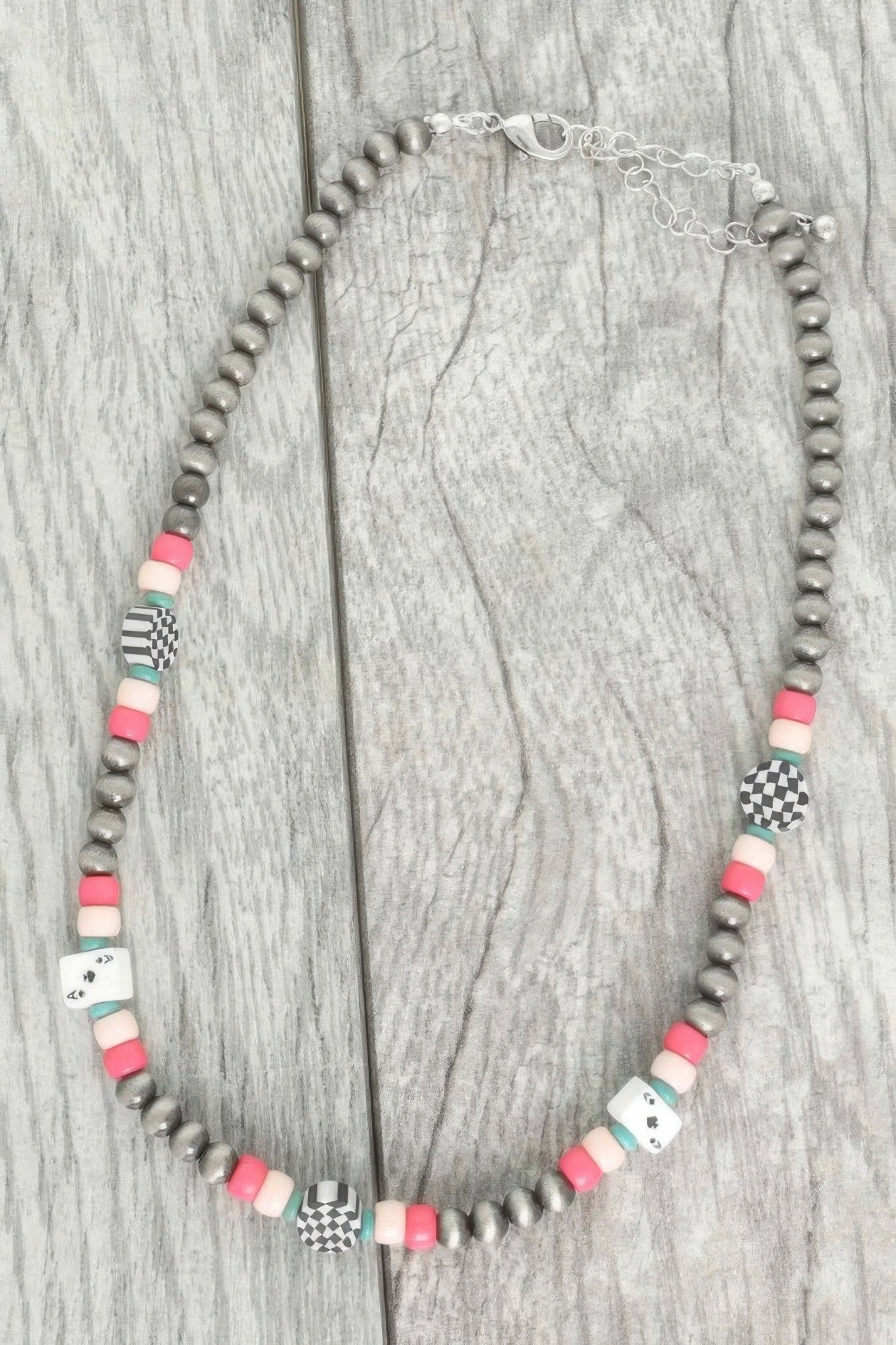 Western Theme Charm Beaded Necklace - Tigbul's Variety Fashion Shop