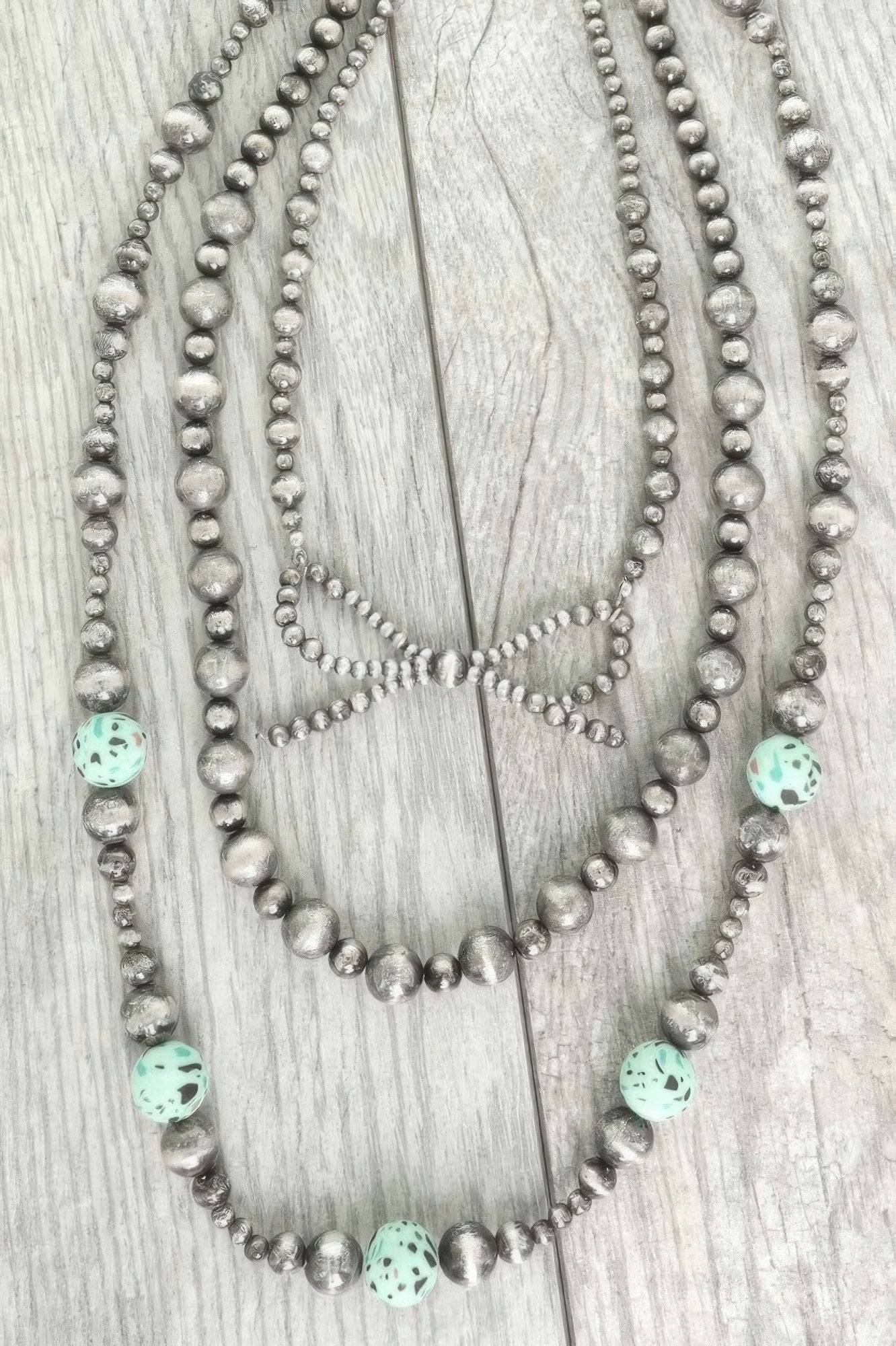 Western Bow Pendant Beaded Necklace - Tigbul's Variety Fashion Shop