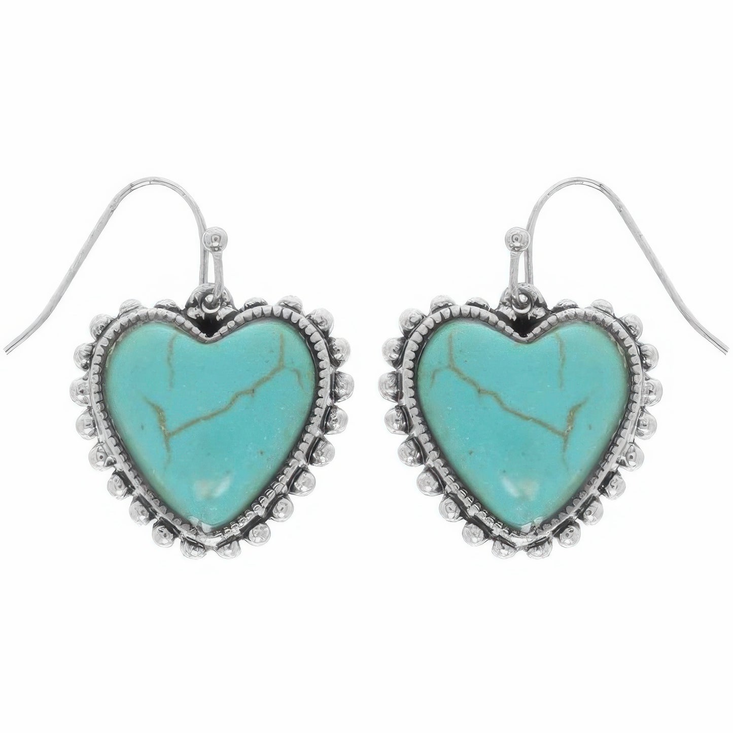 Western Heart Concho Earrings - Tigbul's Variety Fashion Shop
