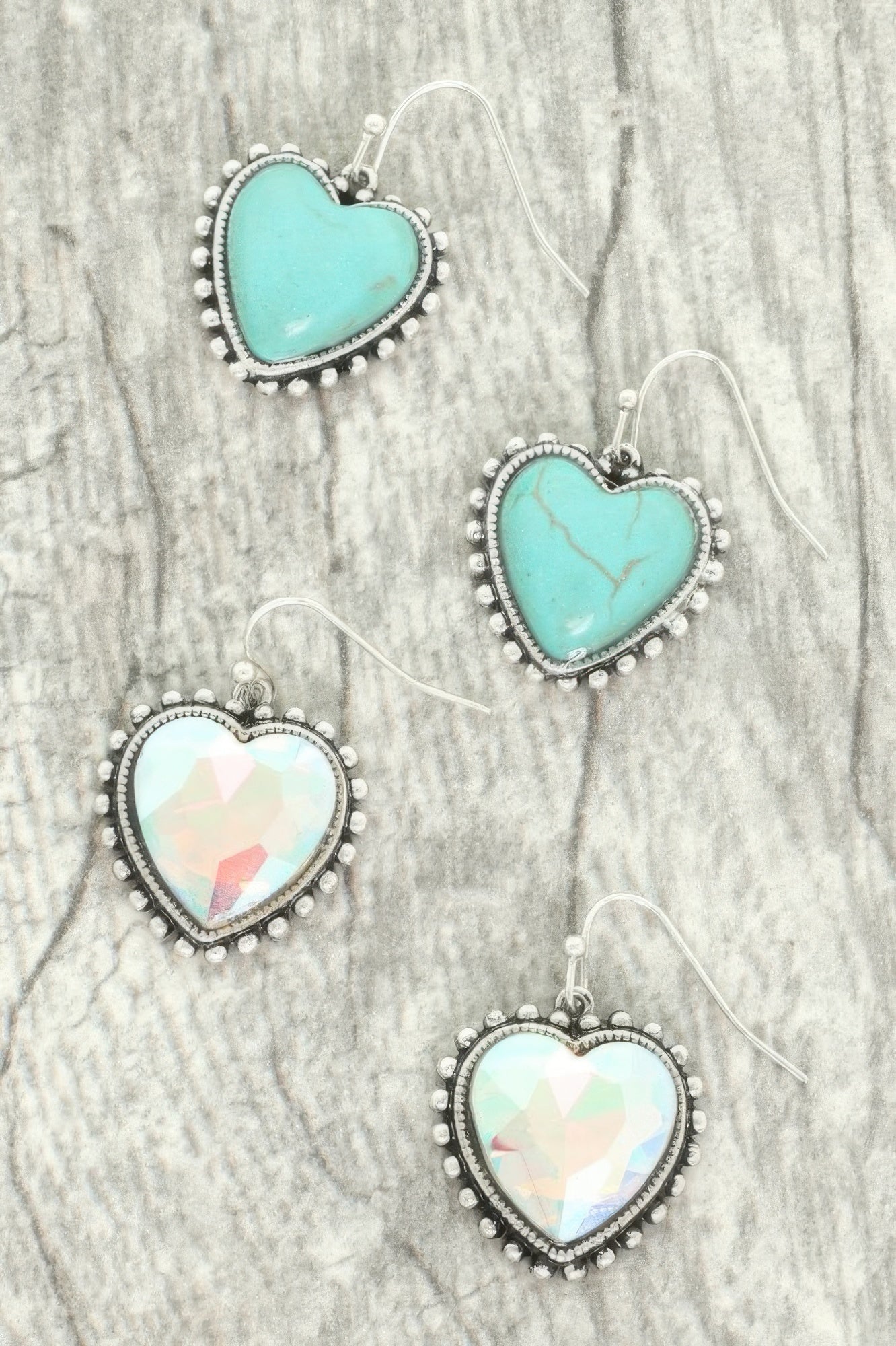 Western Heart Concho Earrings - Tigbul's Variety Fashion Shop