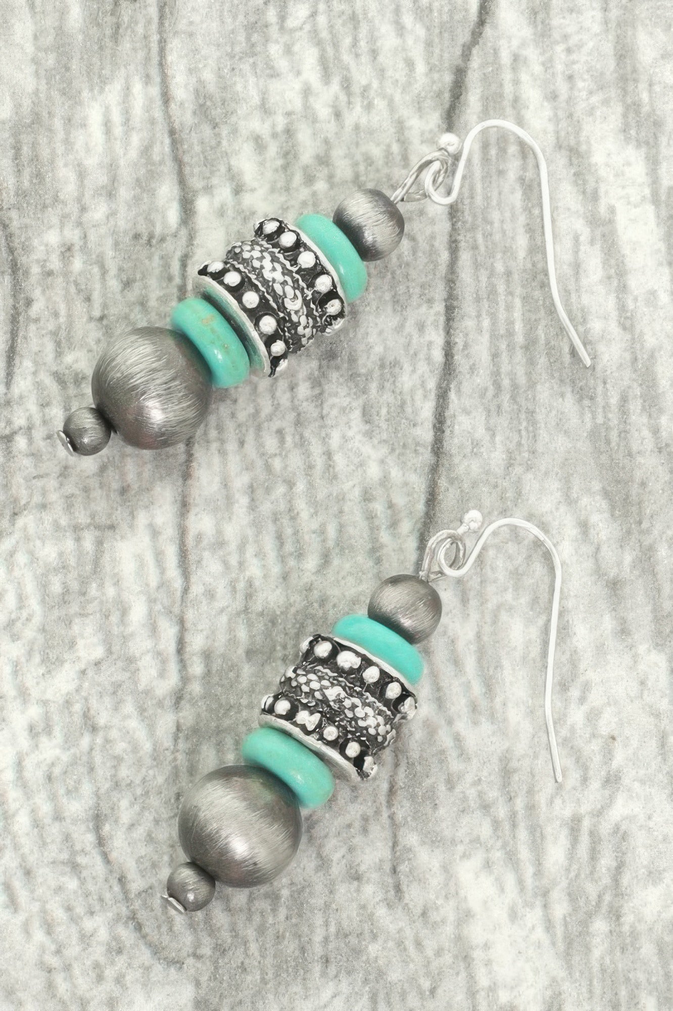 Western Jeweled Beaded Dangle Earrings - Tigbul's Variety Fashion Shop