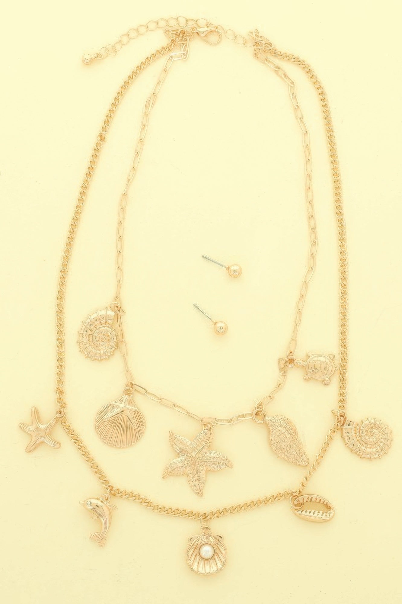 Sea Life Theme Charm Necklace Set - Tigbul's Variety Fashion Shop