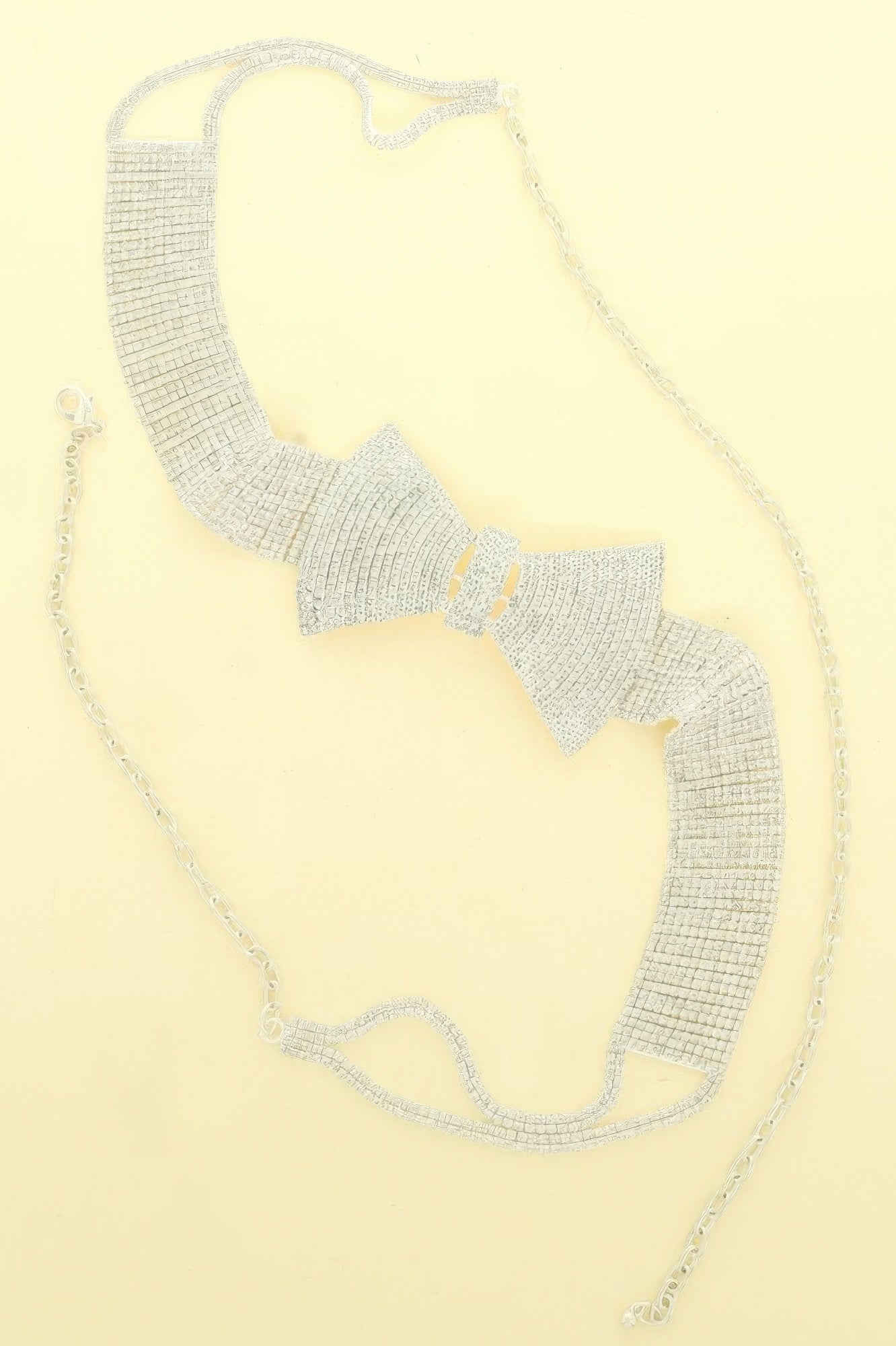 Rhinestone Pave Bowtie Motif Buckle Belt - Tigbul's Variety Fashion Shop