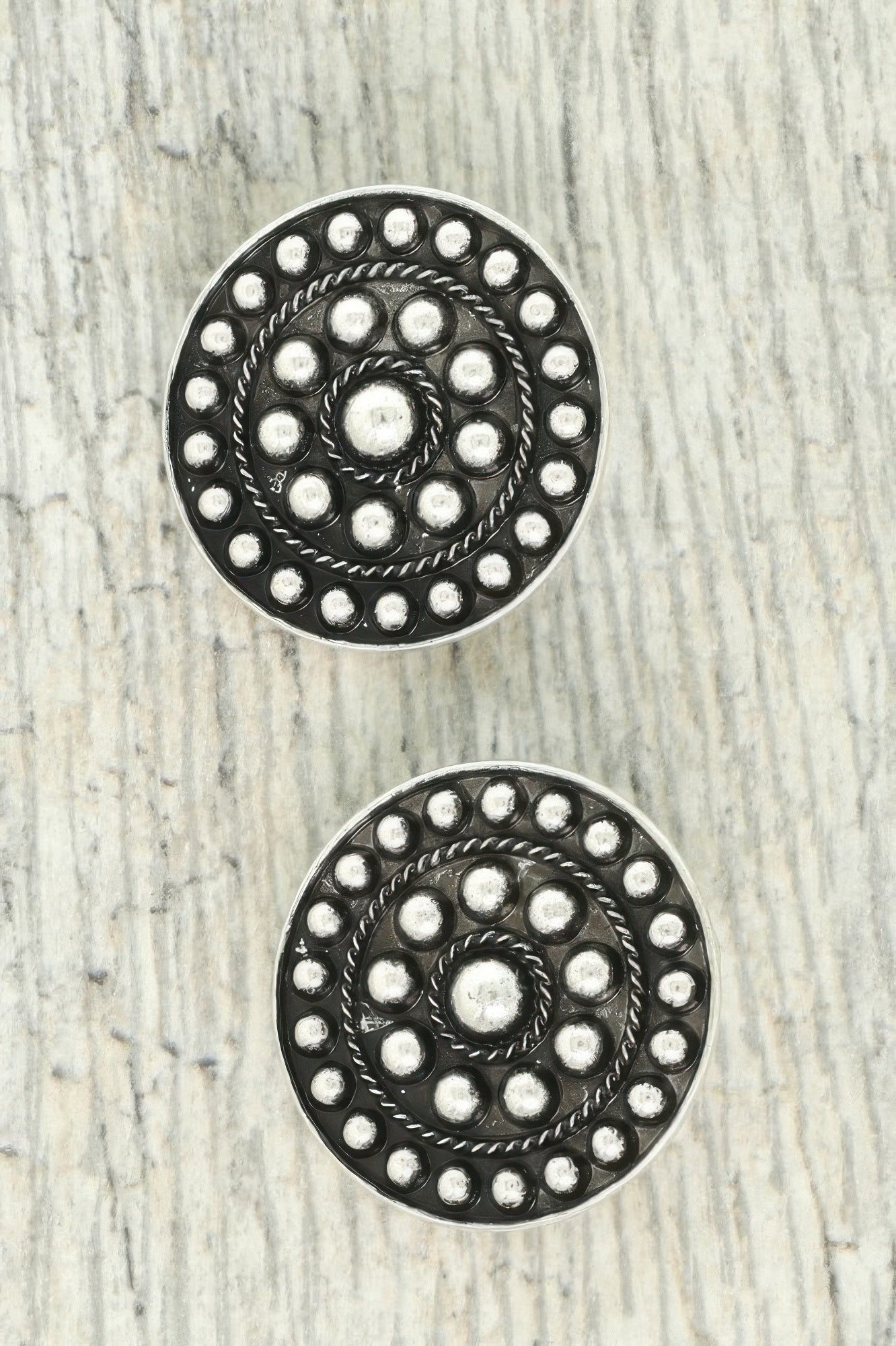 Western Bubble Round Post Earrings - Tigbul's Variety Fashion Shop