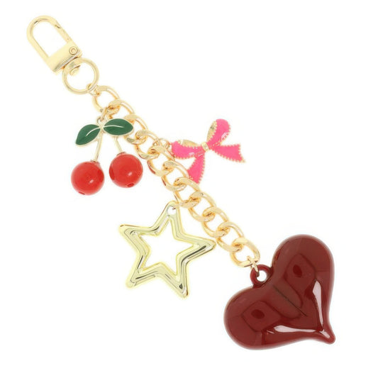 Sweetheart Theme Bag Charm Keychain - Tigbul's Variety Fashion Shop